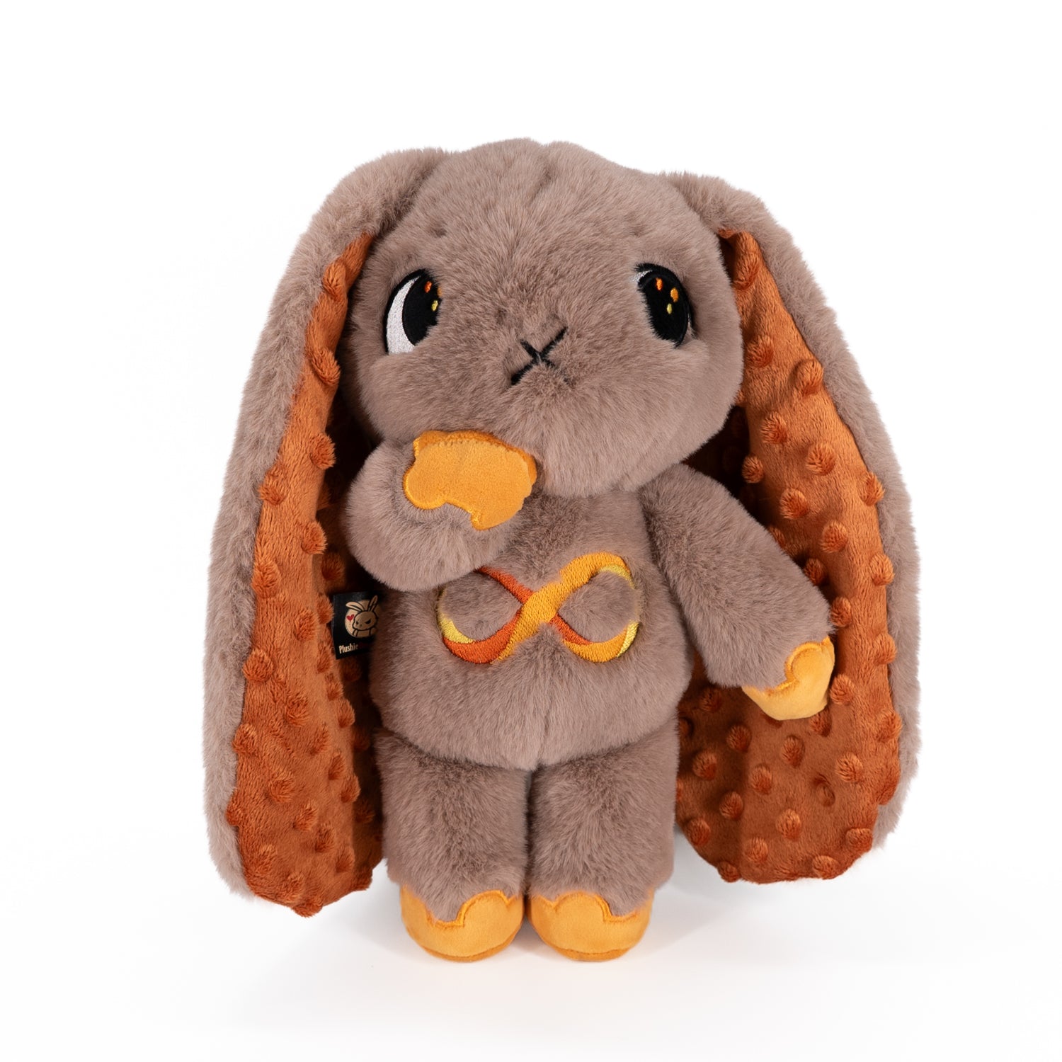 Plushie Dreadfuls Autism Spectrum Rabbit Gold Edition - Soft Stuffed Animal Toy for Kids, Comfort Plush for Autism Awareness & Sensory Needs - Perfect for Gifts, Therapy, and Emotional Support