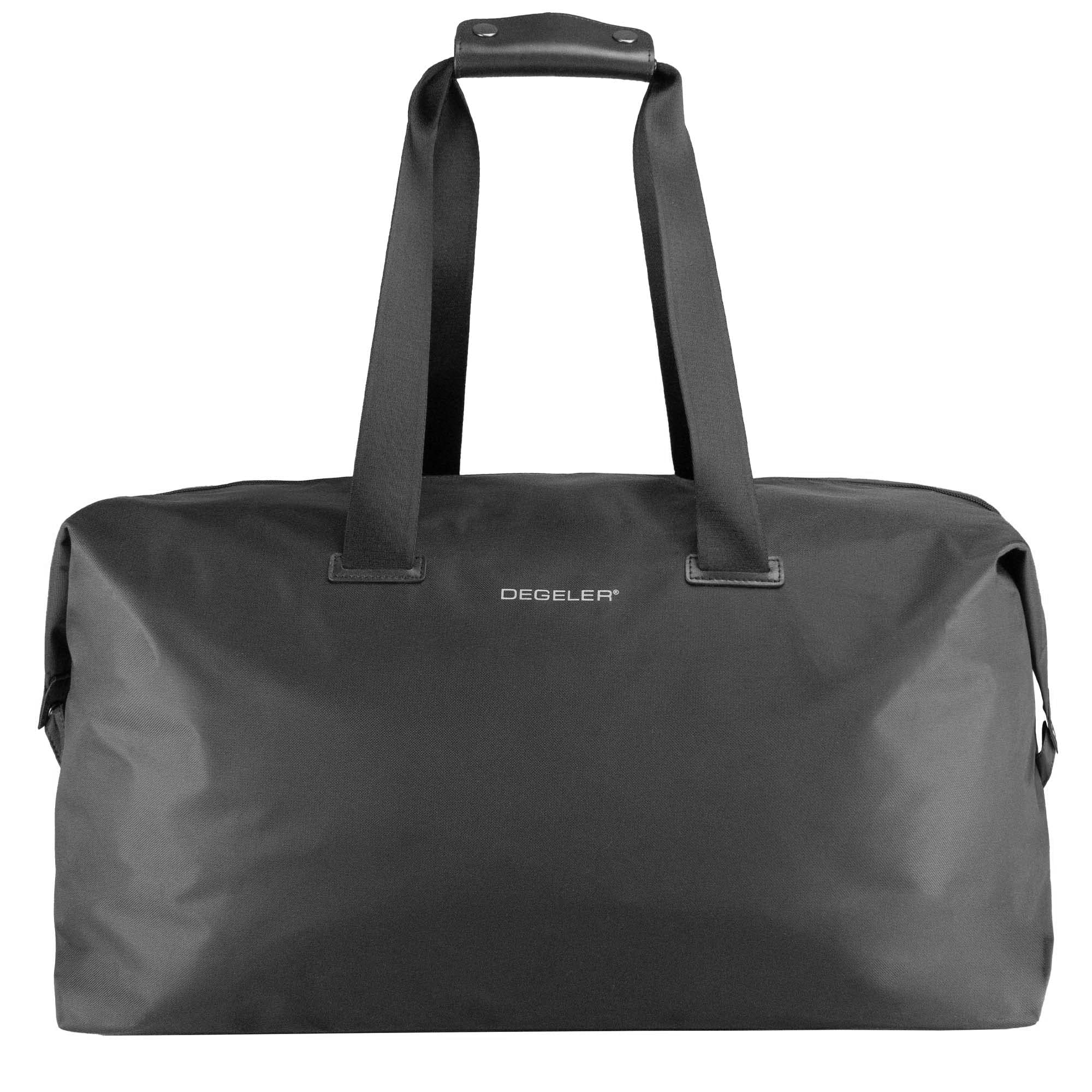 Stylish & Lightweight Weekender Travel Bag for Women & Men - Large Carry-On Duffle Bag for Overnight Trips & Weekend Getaways - Perfect for Air Travel, Gym, Beach & Business Trips - Black