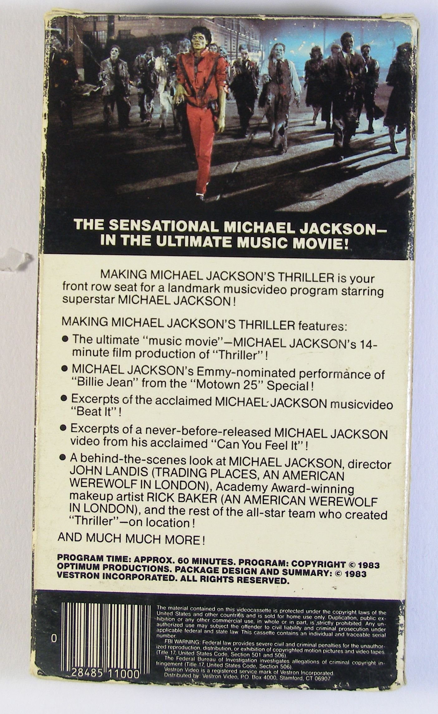 Michael Jackson's Thriller VHS - Classic Music Video for Collectors & Fans