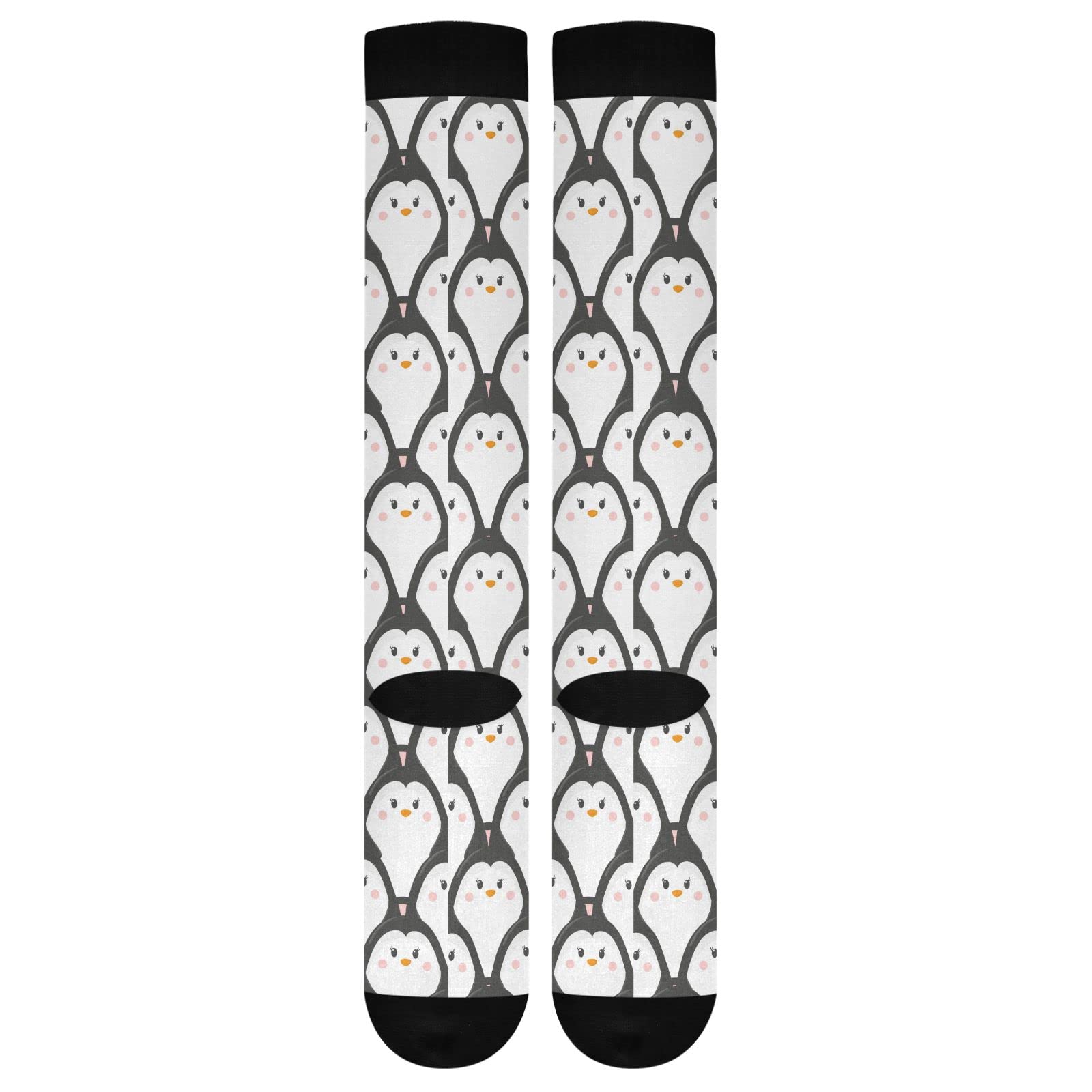 Wusikd Black Cats Compression Socks for Women & Men - Athletic Running Socks with Cute Design - Improves Blood Circulation - Perfect for Running, Travel & Work