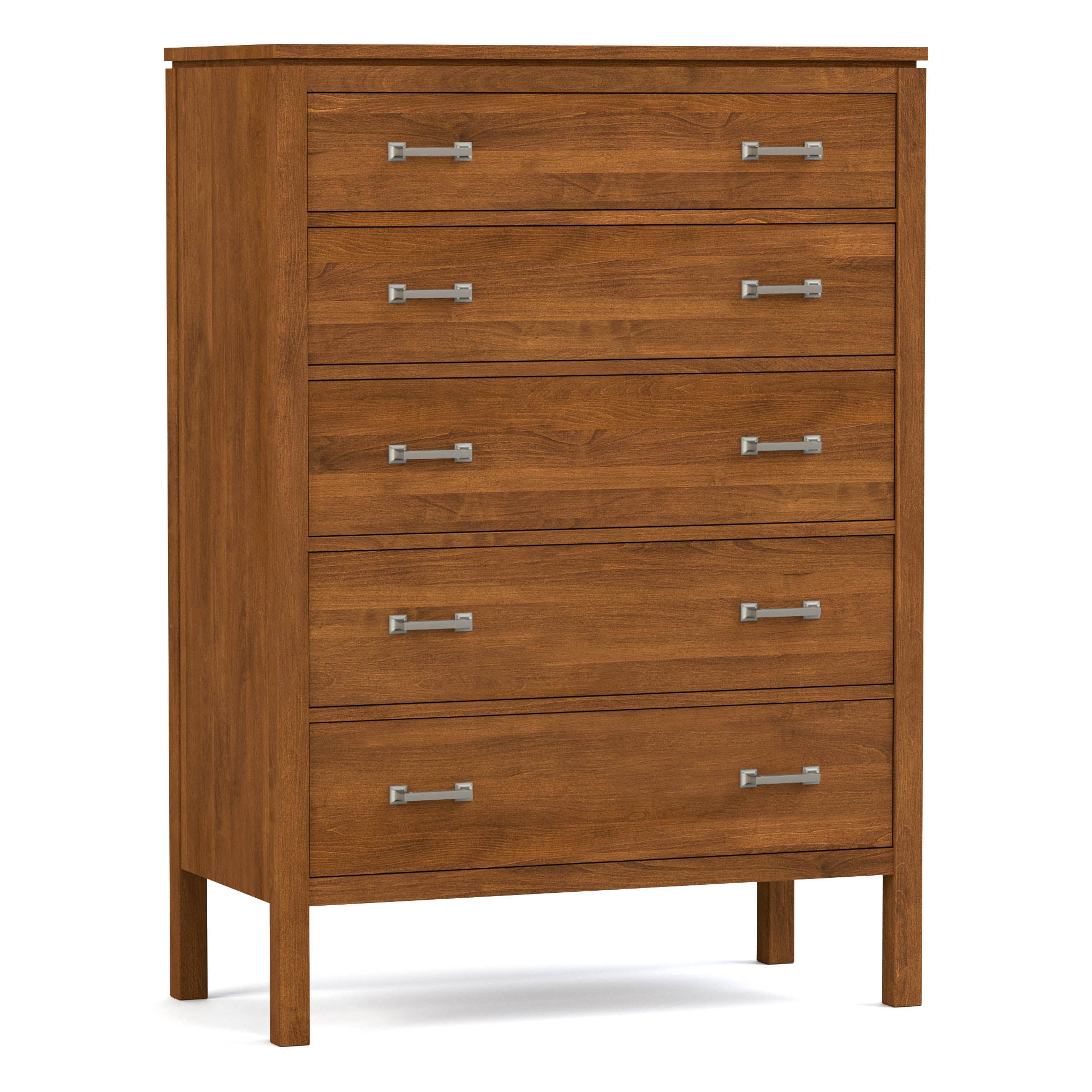 Dwyer Tall Chest - 5-Drawer Solid Wood Dresser for Bedroom Storage | Modern & Spacious Organizer for Clothes, Linens & Accessories | Perfect for Master Bedroom, Guest Room & Dorm Organization