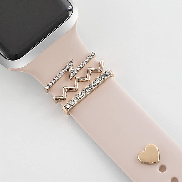 Elegant Watch Band Jewelry Charms - Stylish Decorative Accessories for Apple Watch, Fitbit & More | Perfect for Gifts, Parties & Everyday Wear