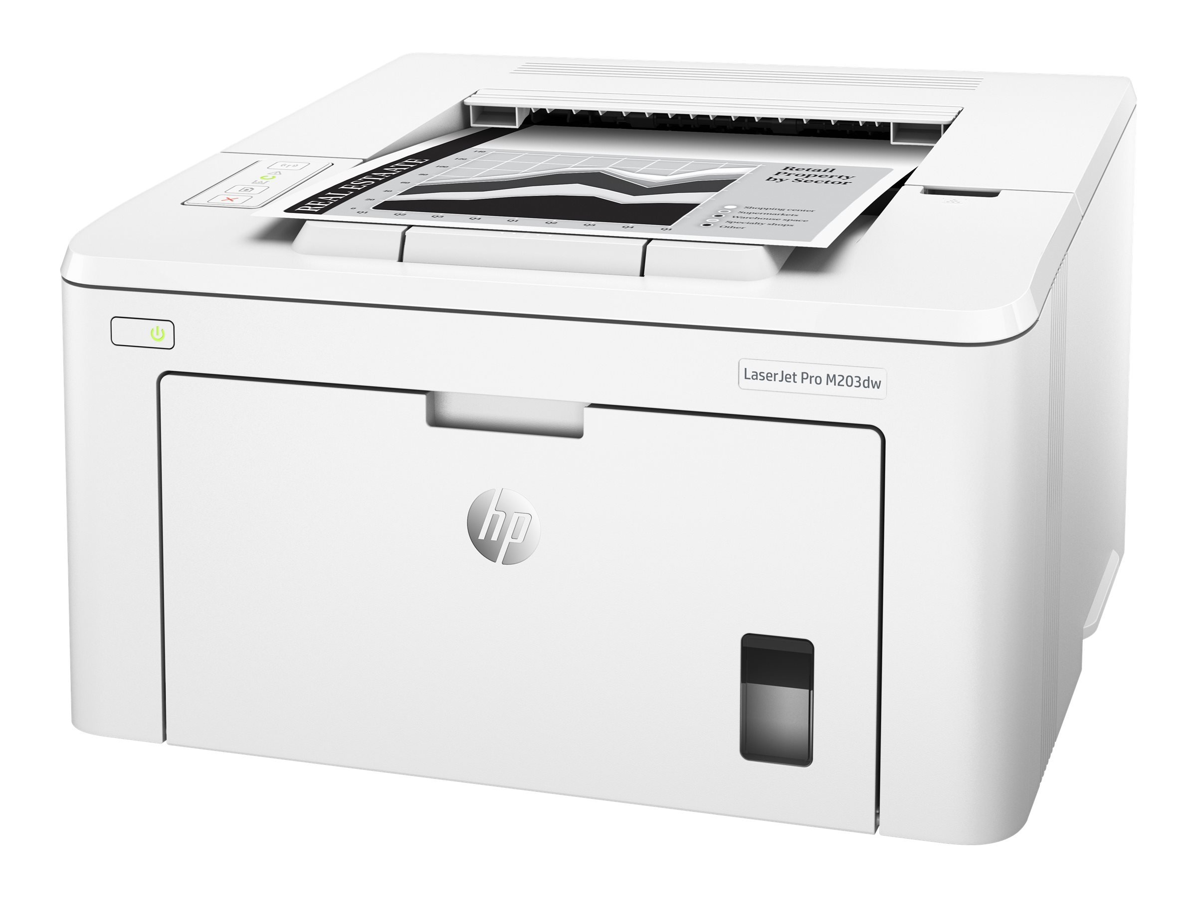 HP G3Q47A#BGJ LaserJet Pro M203dw Wireless Monochrome Laser Printer - Fast Printing, Duplex & Mobile Printing | Ideal for Home Office & Small Business (Renewed)