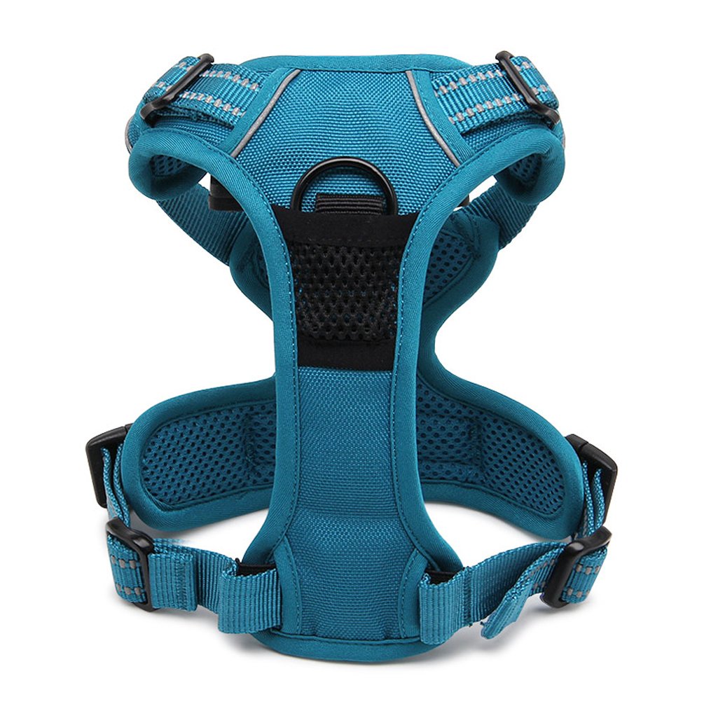 SGODA No Pull Dog Harness with Handle - Adjustable Pet Vest for Small Dogs (Blue) - Perfect for Walking, Training & Outdoor Adventures