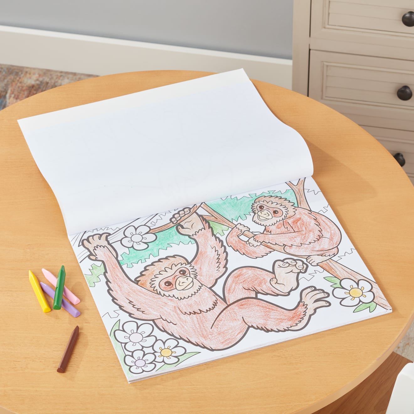 Jumbo Animal Coloring Pad for Kids - Large Fun & Educational Coloring Book with Cute Animals - Perfect for Home, School & Travel Activities