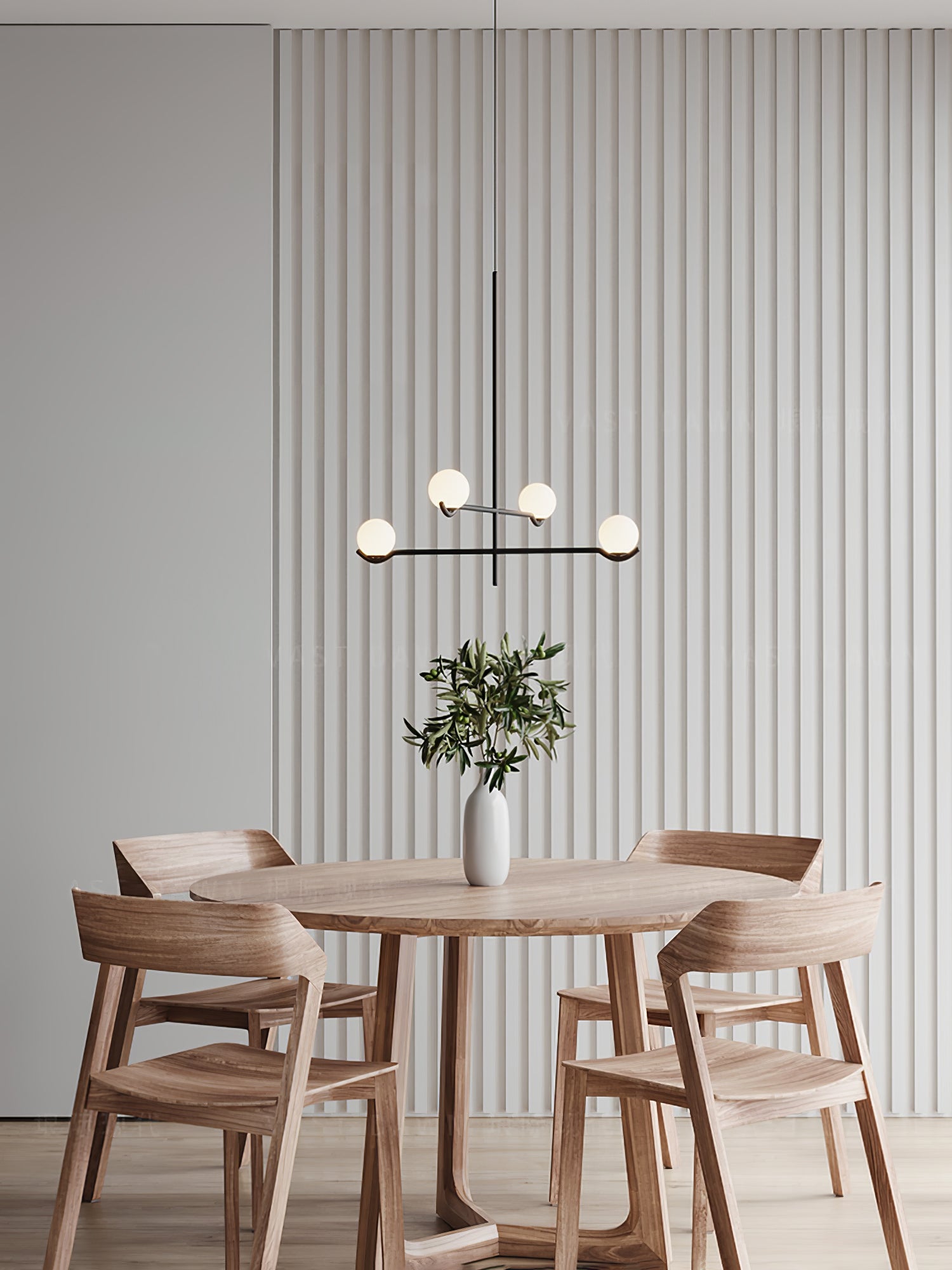 Baer Pendant Light - Modern Hanging Ceiling Lamp for Kitchen Island, Dining Room & Bedroom - Dimmable LED Chandelier Lighting Fixture with Adjustable Height