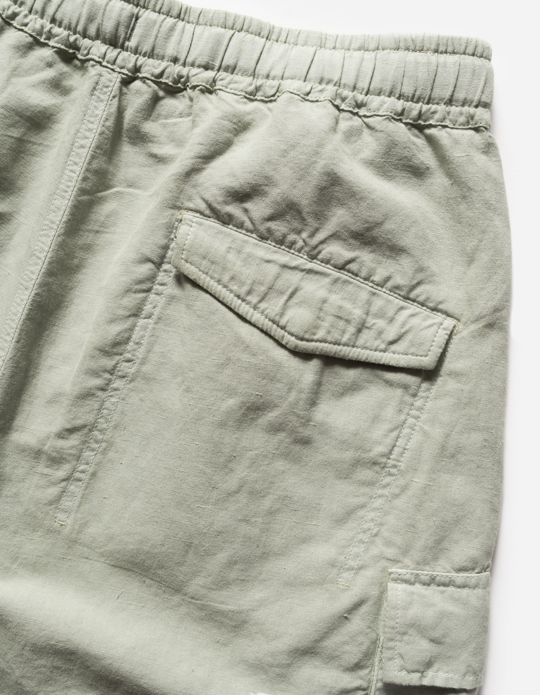 6082 Hemp Cargo Asym Track Shorts for Men - Eco-Friendly Sage Green Workout & Hiking Shorts with Asymmetric Design - Perfect for Outdoor Activities, Gym, and Casual Wear