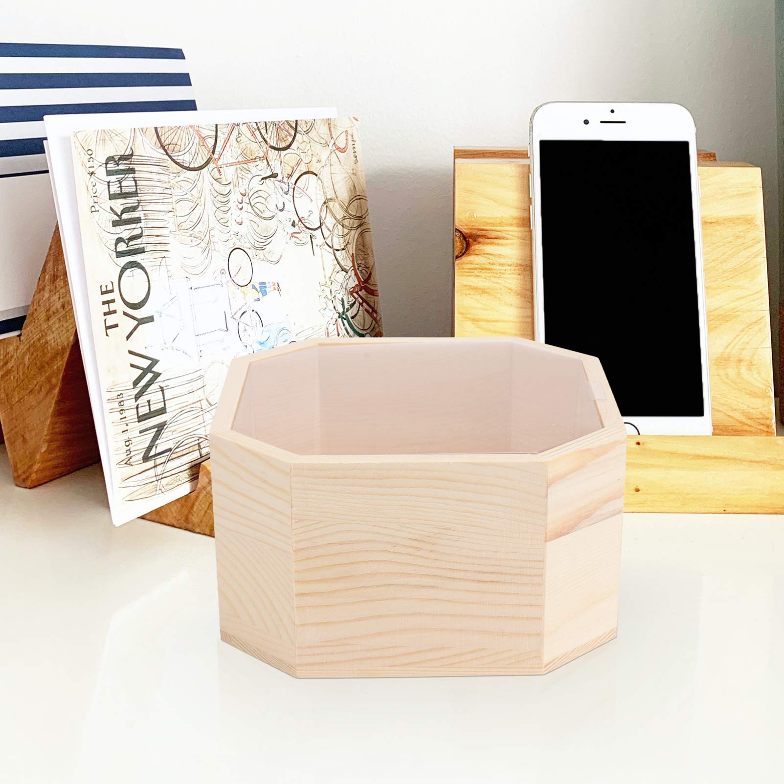 Wooden Treasure Chest for Jewelry & Candy Storage - DIY Pirate Box for Kids