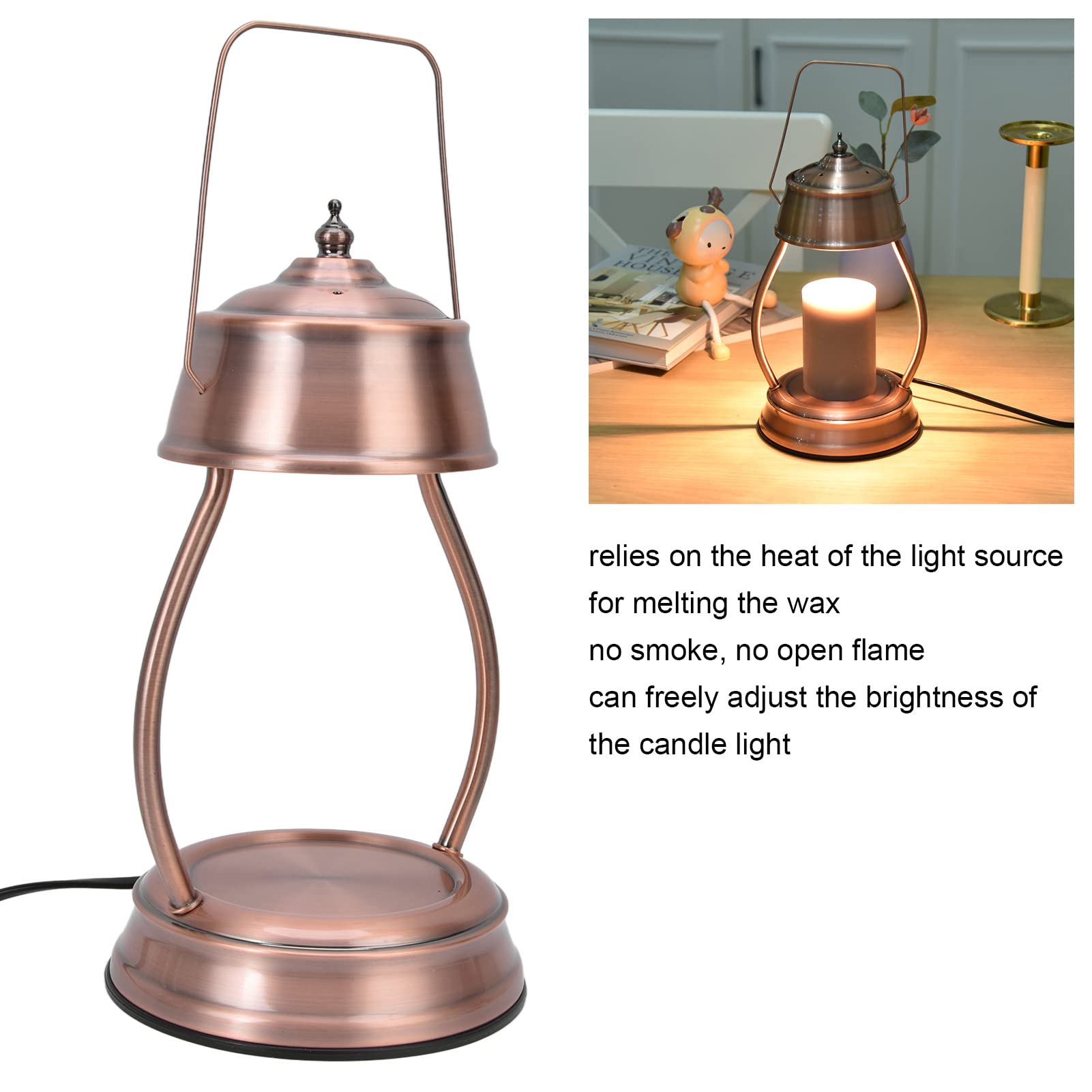 European Design Round Base Candle Melting Lamp - Safe & Reliable Candle Warmer for Home, Office, Living Room - Perfect for Aromatherapy, Relaxation & Decoration