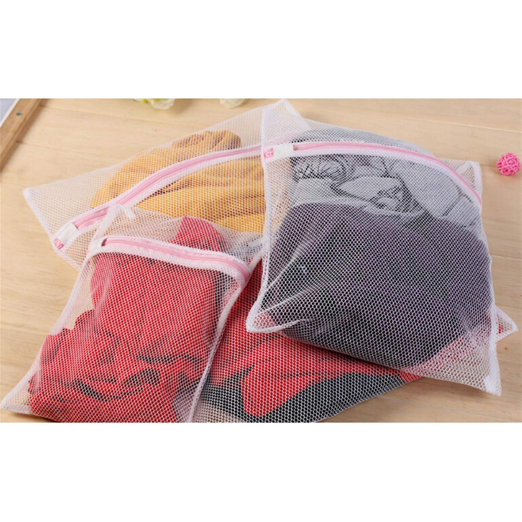 Mesh Laundry Bags for Delicates - 3 Pack Washable Lingerie Bags, Fine Mesh Washing Bags for Bras, Underwear, Socks & Baby Clothes - Perfect for Travel & Home Laundry Care