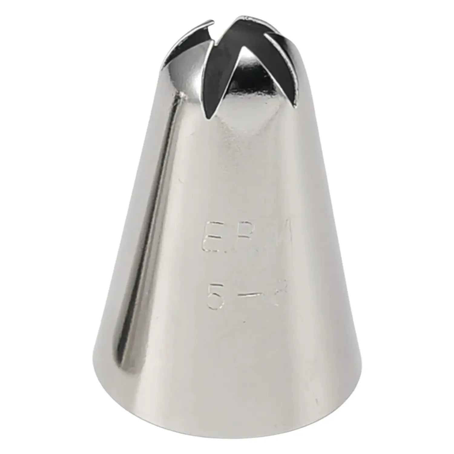 EBM Brass Flower Piping Tip 5 Petals - Professional Cake Decorating Nozzle for Buttercream, Icing, Cupcakes & Wedding Cakes - Perfect for Baking, Pastry Arts & Home Bakers