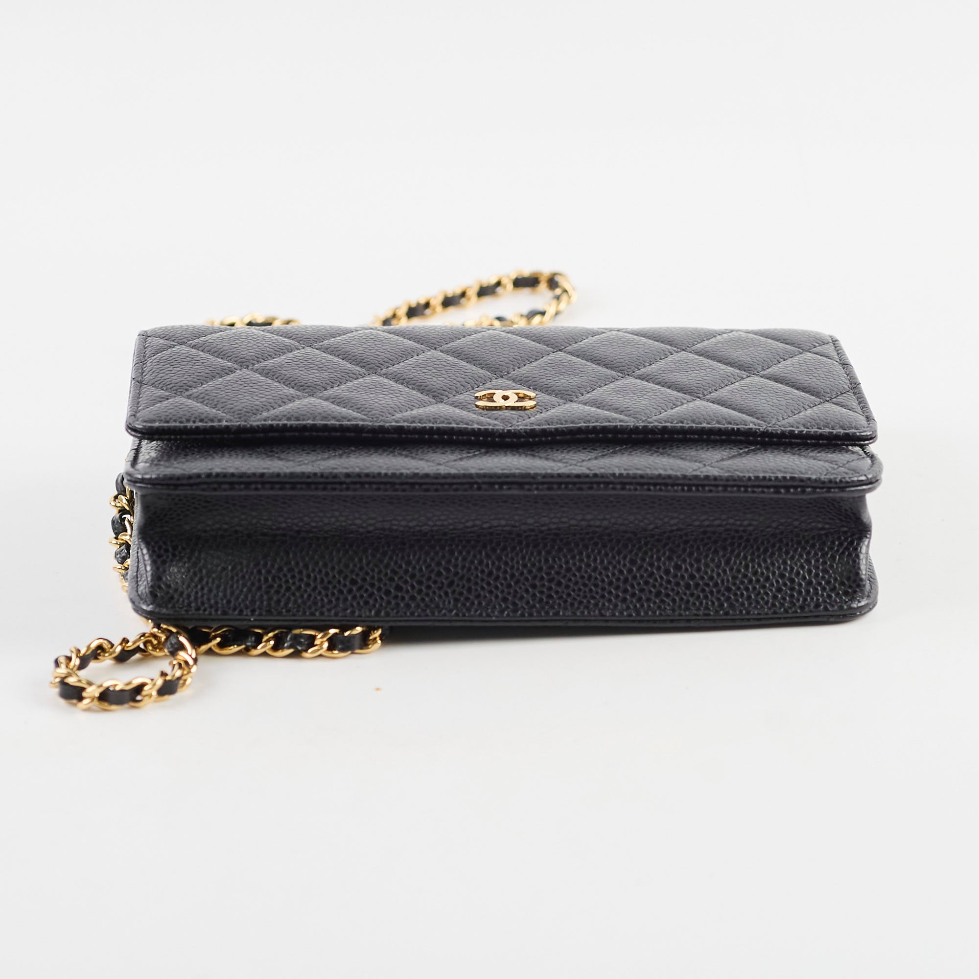 Chanel Caviar Quilted Wallet on Chain WOC Crossbody Bag in Black | Luxury Designer Handbag for Women | Perfect for Evening Out, Parties & Special Occasions