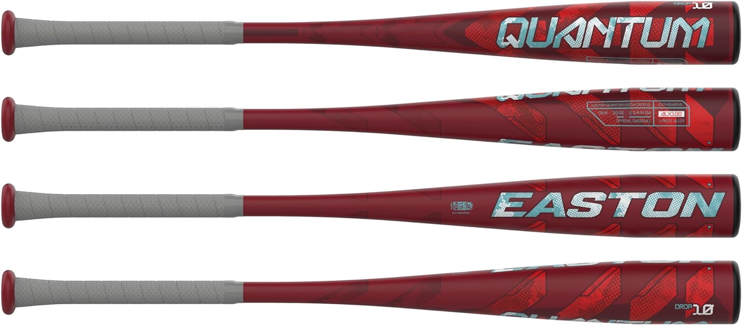 Easton Quantum USSSA Baseball Bat - 8 Drop 1-Piece Aluminum Alloy Bat for Youth & Adult Players - Perfect for Little League, Travel Ball & Competitive Games