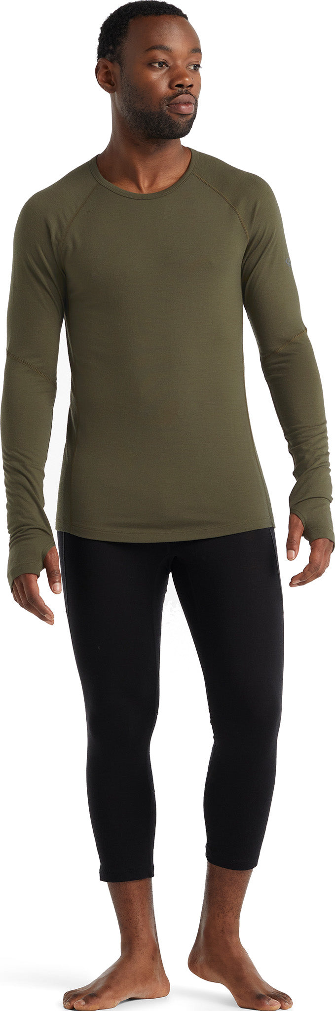 150 Zone Long Sleeve Crew Neck Thermal Shirt for Men - Moisture Wicking Base Layer for Cold Weather, Hiking & Outdoor Activities