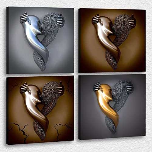 4 Piece 3d Canvas Print-12