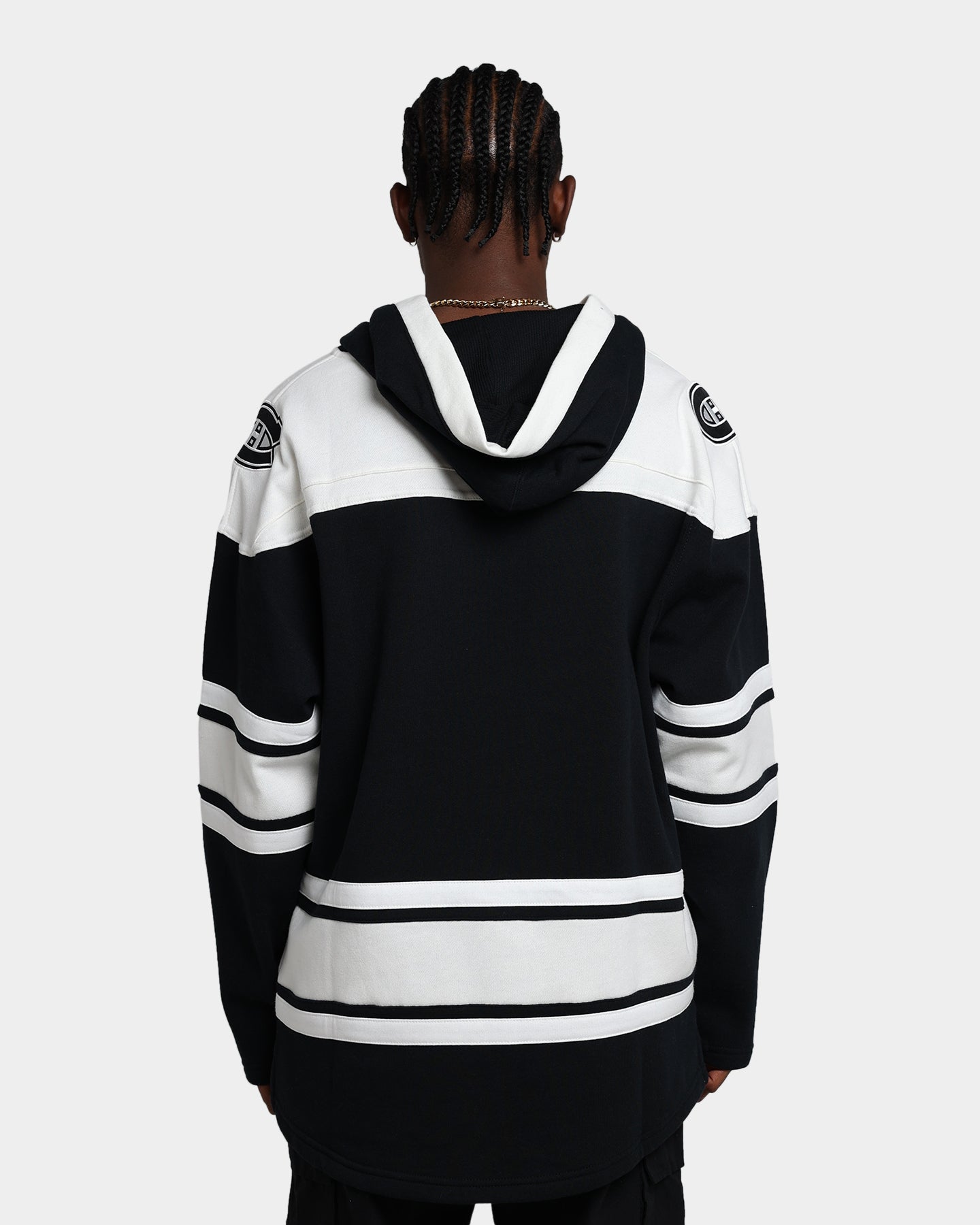 47 Brand Montreal Canadiens Superior Lacer Hoodie - Men's NHL Hockey Pullover Sweatshirt - Jet Black - Perfect for Game Day & Casual Wear
