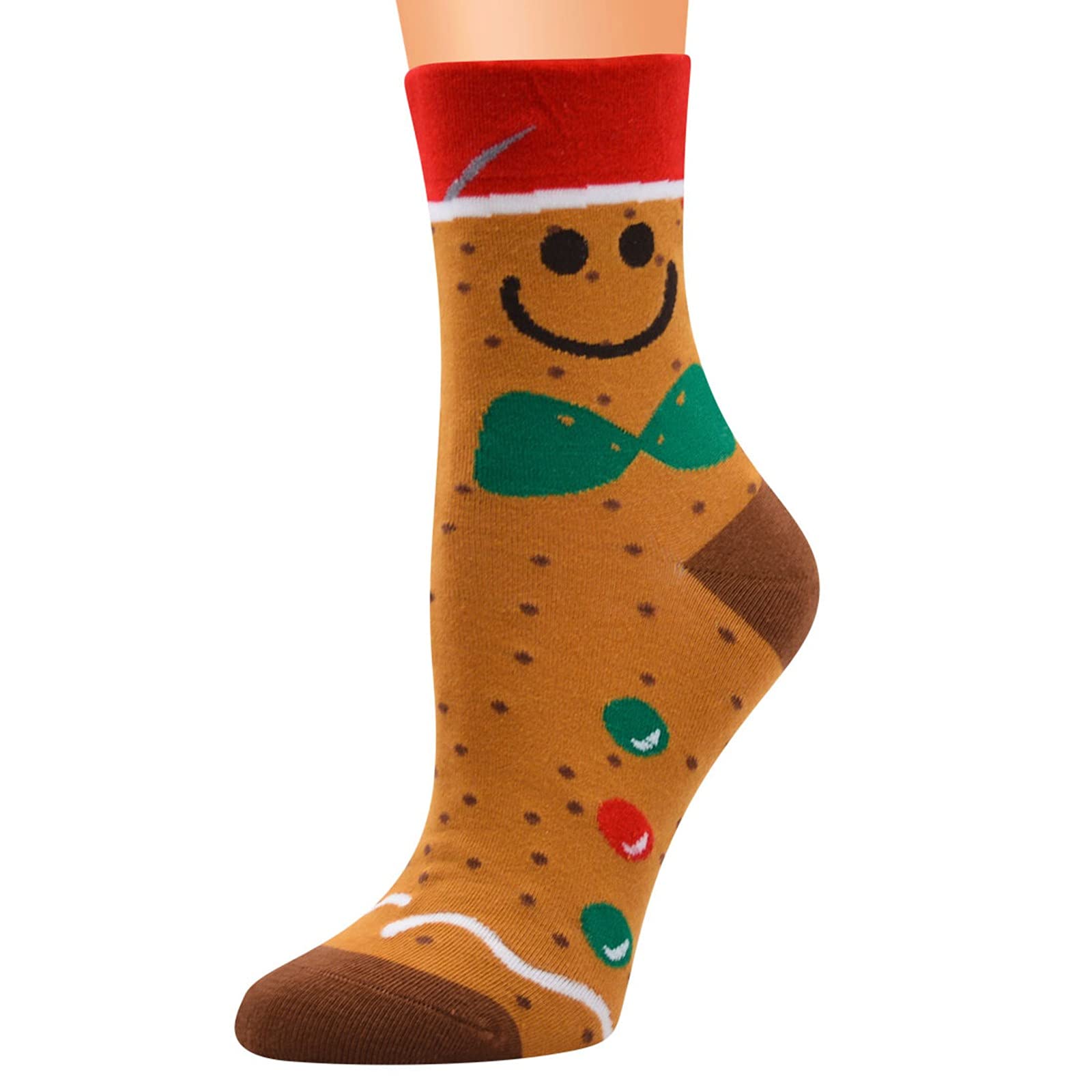 Women's Christmas Socks - Cotton Warm Holiday Socks for Gifts & Parties