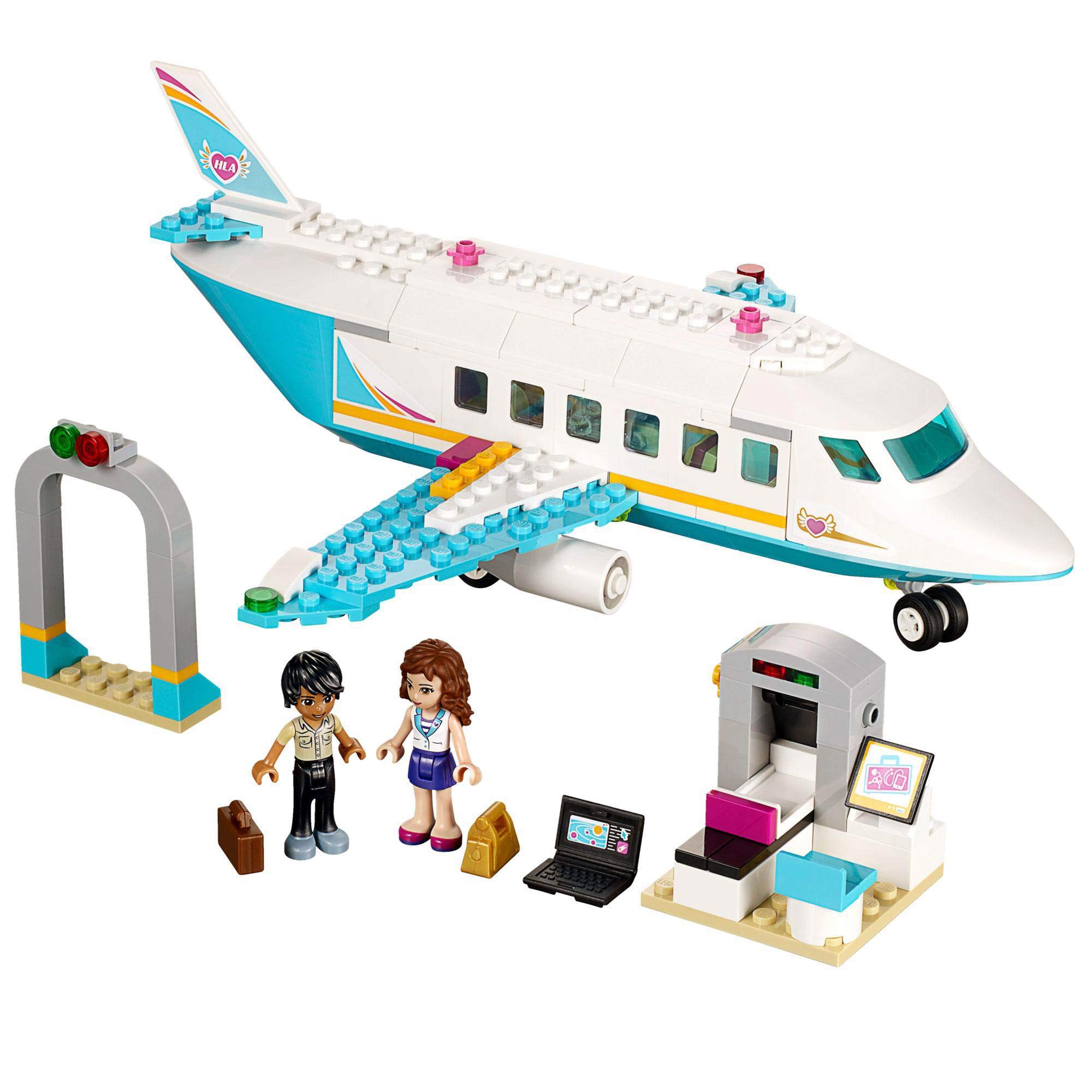 LEGO Friends 41100 Heartlake Private Jet Building Kit - 351 Pieces, Creative Airplane Toy Set for Kids Ages 7-12 | Perfect for Birthday Gifts, Travel Play & STEM Learning