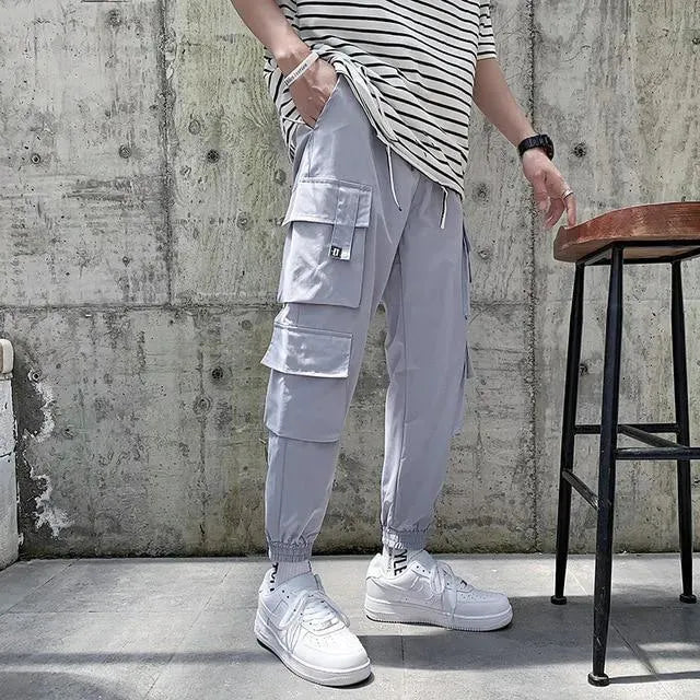 Men's Cargo Sweatpants - Comfortable & Stylish Joggers with Multiple Pockets for Outdoor, Travel & Casual Wear
