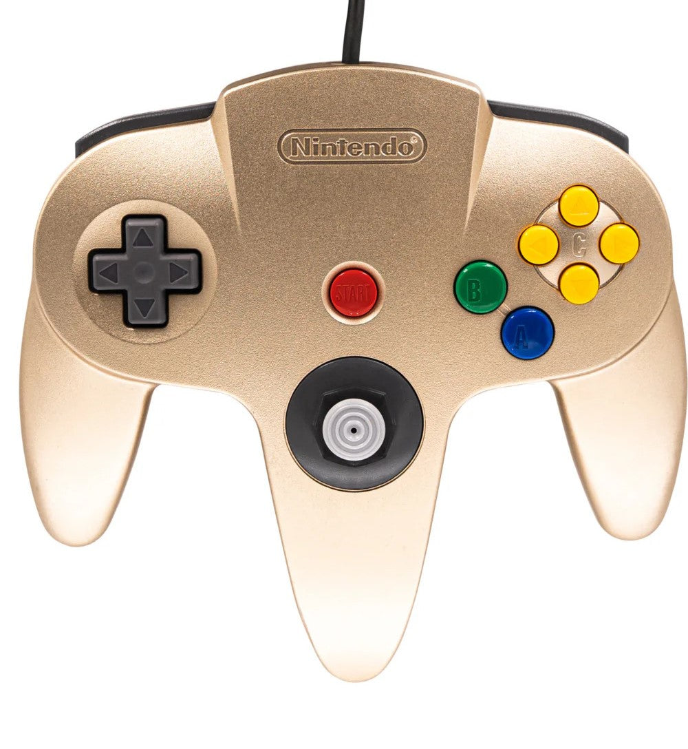 Original Nintendo 64 N64 Controller - Gold Edition for Classic Gaming | Perfect for Retro Gaming Enthusiasts & Nintendo 64 Console Players