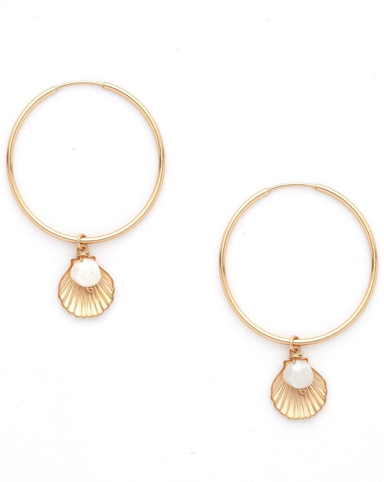 Belle Hoop Earrings for Women - Fashion Gold/Silver Dangle Hoop Earrings - Perfect for Parties, Weddings & Everyday Wear