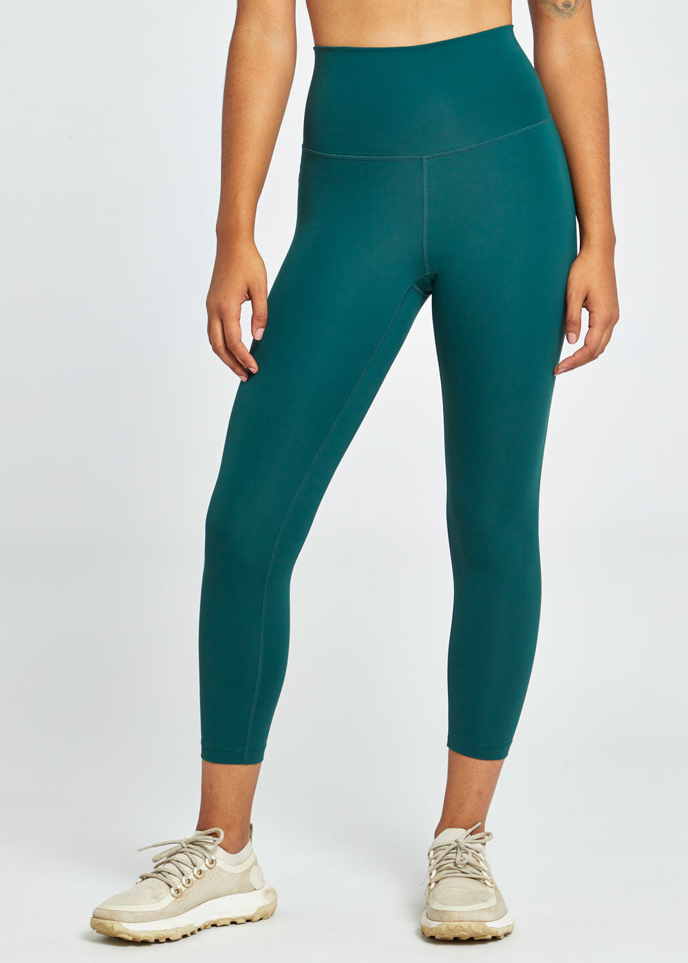 Essential Bird 7/8 High Waist Yoga Tights for Women - Breathable Workout Leggings for Running, Pilates & Gym - Plus Size Available