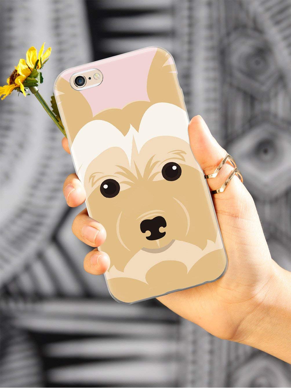 Yorkie Face iPhone 12 Case - 3D Textured Protective Phone Cover for Apple iPhone 12 - Shockproof & Scratch-Resistant - Cute Dog Design - Perfect for Pet Lovers & Daily Use