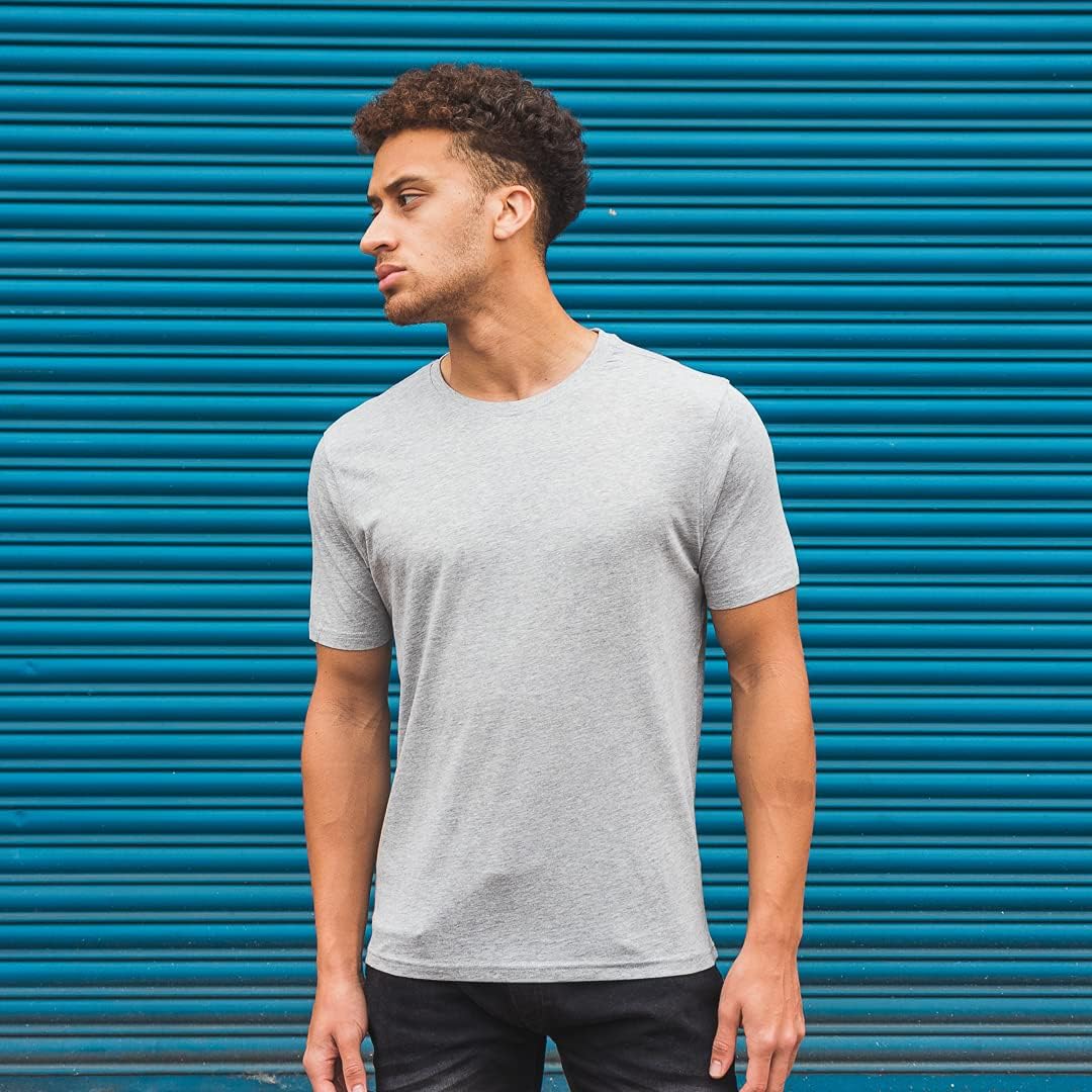 Smith & Jones Men's T-Shirts 5-Pack - 100% Cotton Crew Neck Plain Tees for Gym, Work & Casual Wear | Multipack Men's Tops | Classic Fit Comfortable Shirts | UK Sizing | Perfect for Everyday Use, Sports & Office