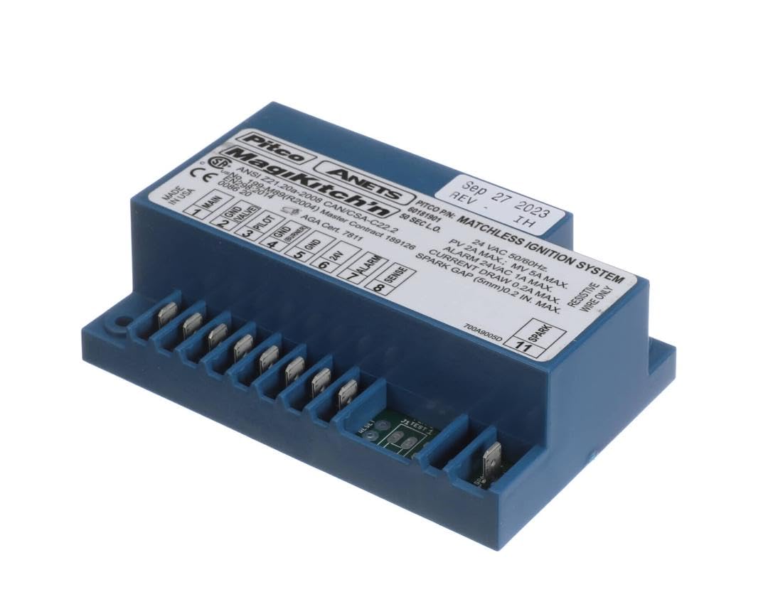 Pitco 60181901-CL 24V Ignition Spark Control Module - Compatible with Commercial Fryers & Restaurant Equipment for Reliable Spark Ignition