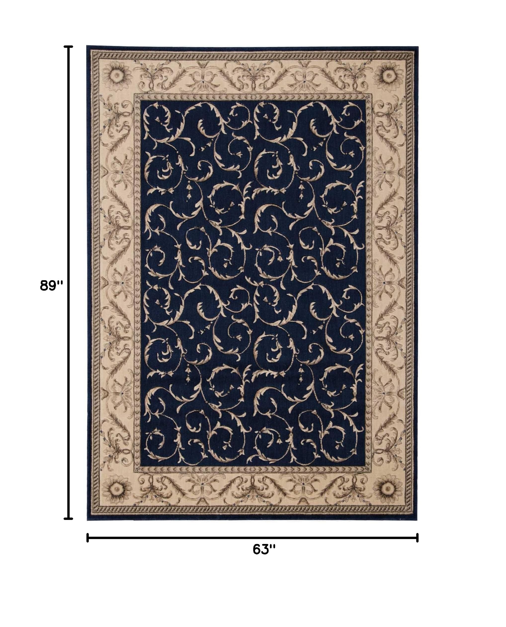 Nourison Somerset Traditional Navy 5'3