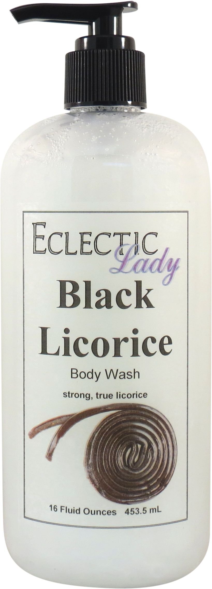 Black Licorice Scented Liquid Pearl Body Wash - 3-in-1 Bubble Bath, Hand Soap & Shower Gel | Phthalate-Free, Handcrafted in USA (16 oz) | Perfect for Relaxing Baths, Spa Days & Luxurious Skin Care