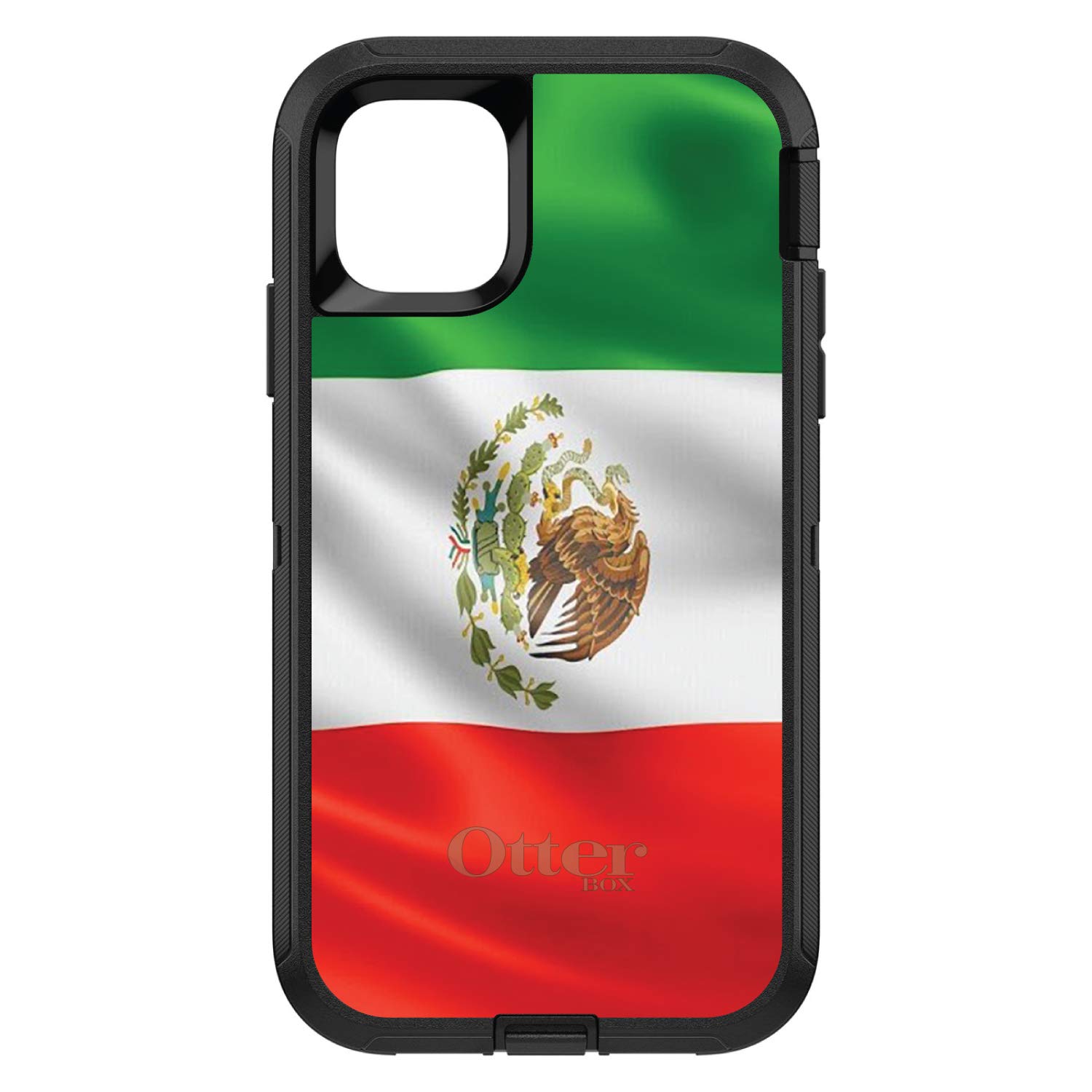 DistinctInk iPhone 13 Pro MAX Case (6.7 Inch) - Durable Protective Cover with Mexican Flag Design (Red, White, Green) - Slim Fit Shockproof Phone Case for Everyday Use, Travel & Outdoor Activities