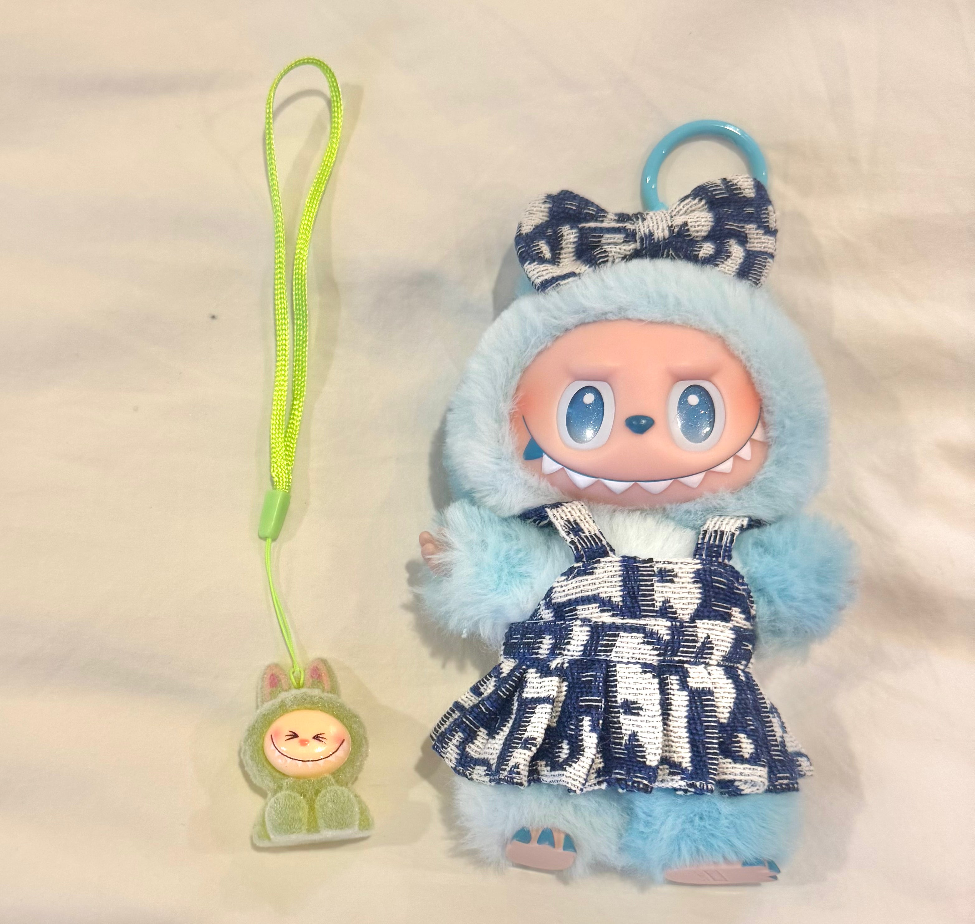 Small Lafufu Have a Seat Macaron Phone Charm Blind Box (Color Varies) - Cute Keychain for Phone, Bag & Backpack Accessories - Perfect Gift for Anime Fans & Kawaii Lovers