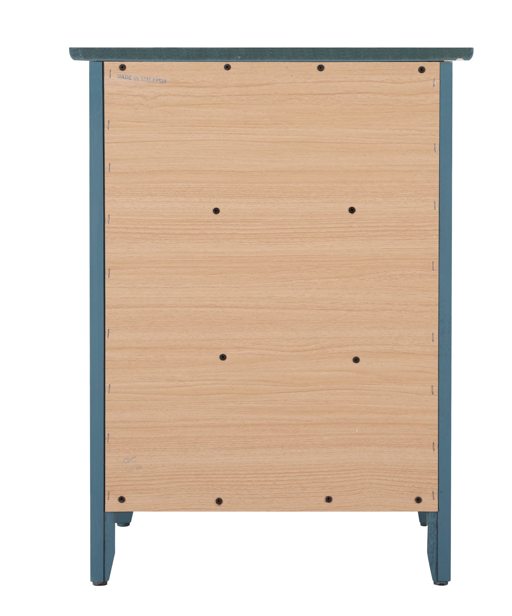 Daniel 3-Drawer Teal Nightstand - 25