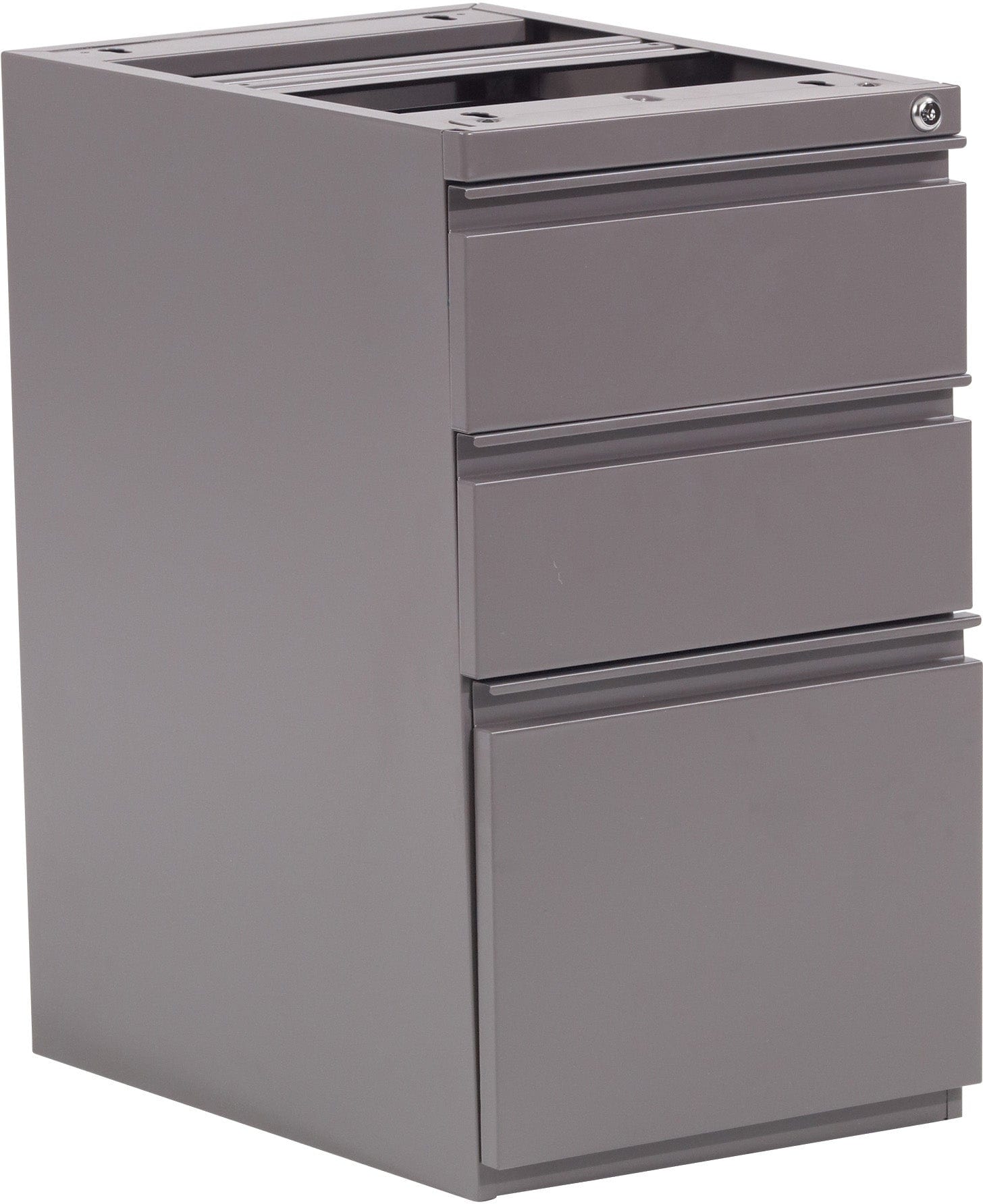 Office Star 22 Open Top Pedestal with Adjustable Glides - Heavy Duty Mobile File Cabinet for Office Organization & Document Storage