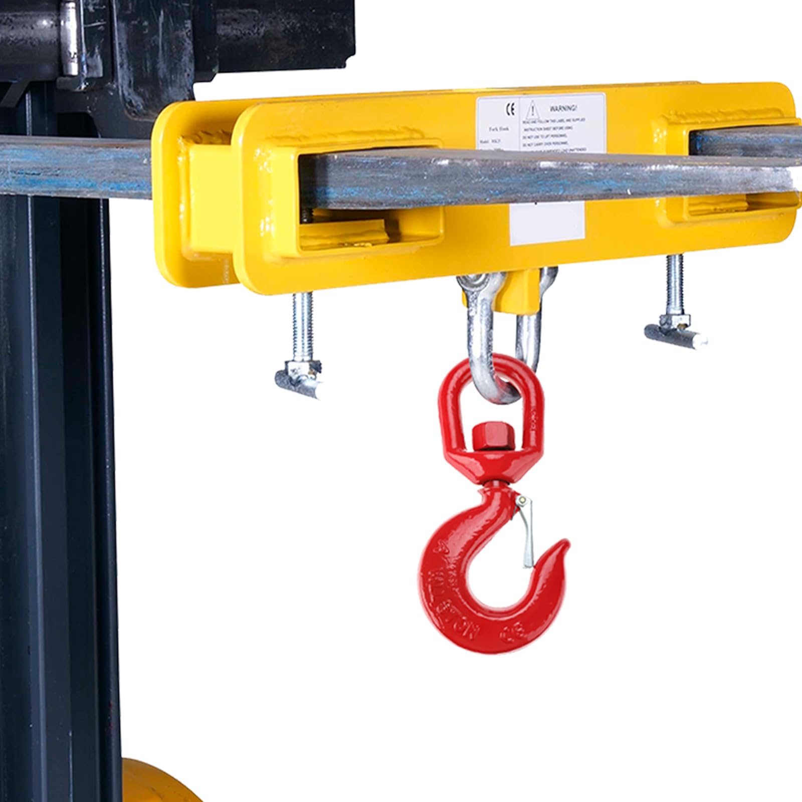 NORJIN 7-Ton Heavy Duty Swivel Hook - Grade 80 Alloy Steel Rigging Swivel with Safety Latch - 15,400 lbs Working Load Limit - Ideal for Crane Lifting, Construction Rigging & Industrial Hoisting Applications