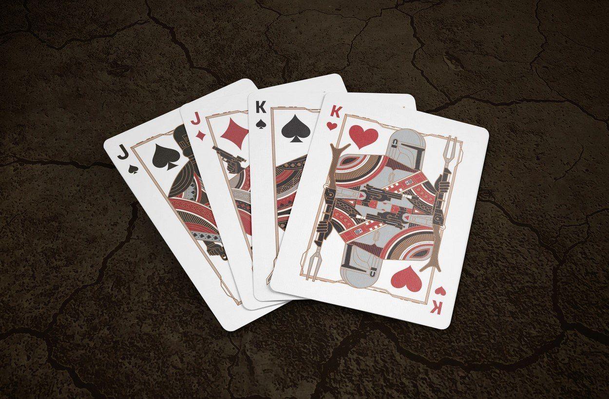 Premium Mandalorian Themed Playing Cards by Theory11 - Star Wars Collectible Deck for Card Games, Magic Tricks, and Gift Giving