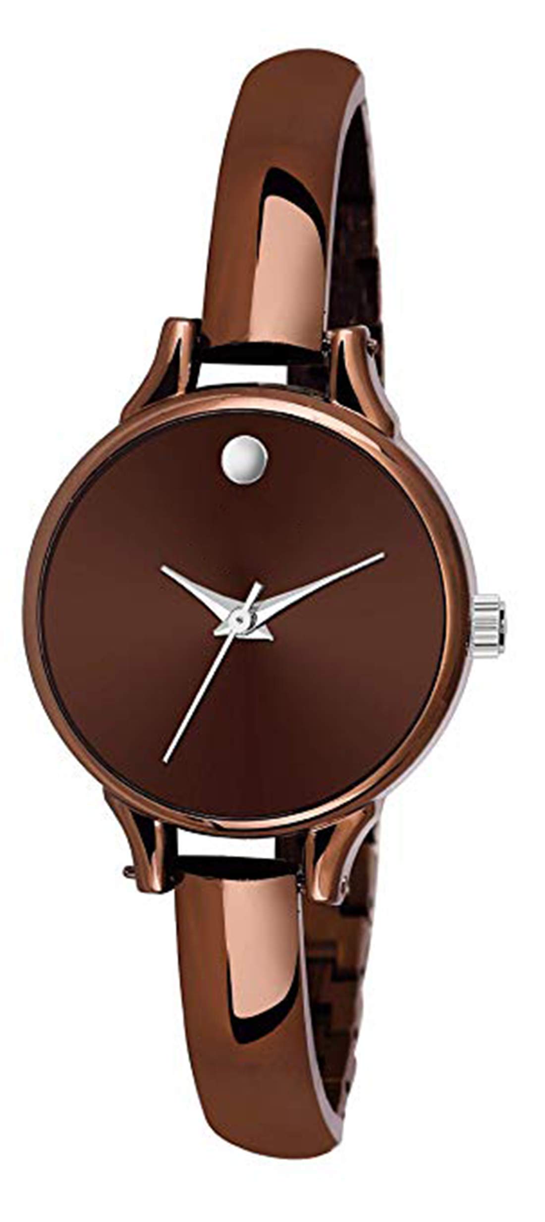 Premium Acnos Stainless Steel Analog Watch for Women & Girls - Elegant Brown Plated Strap & Case - Perfect for Office, Party & Everyday Wear