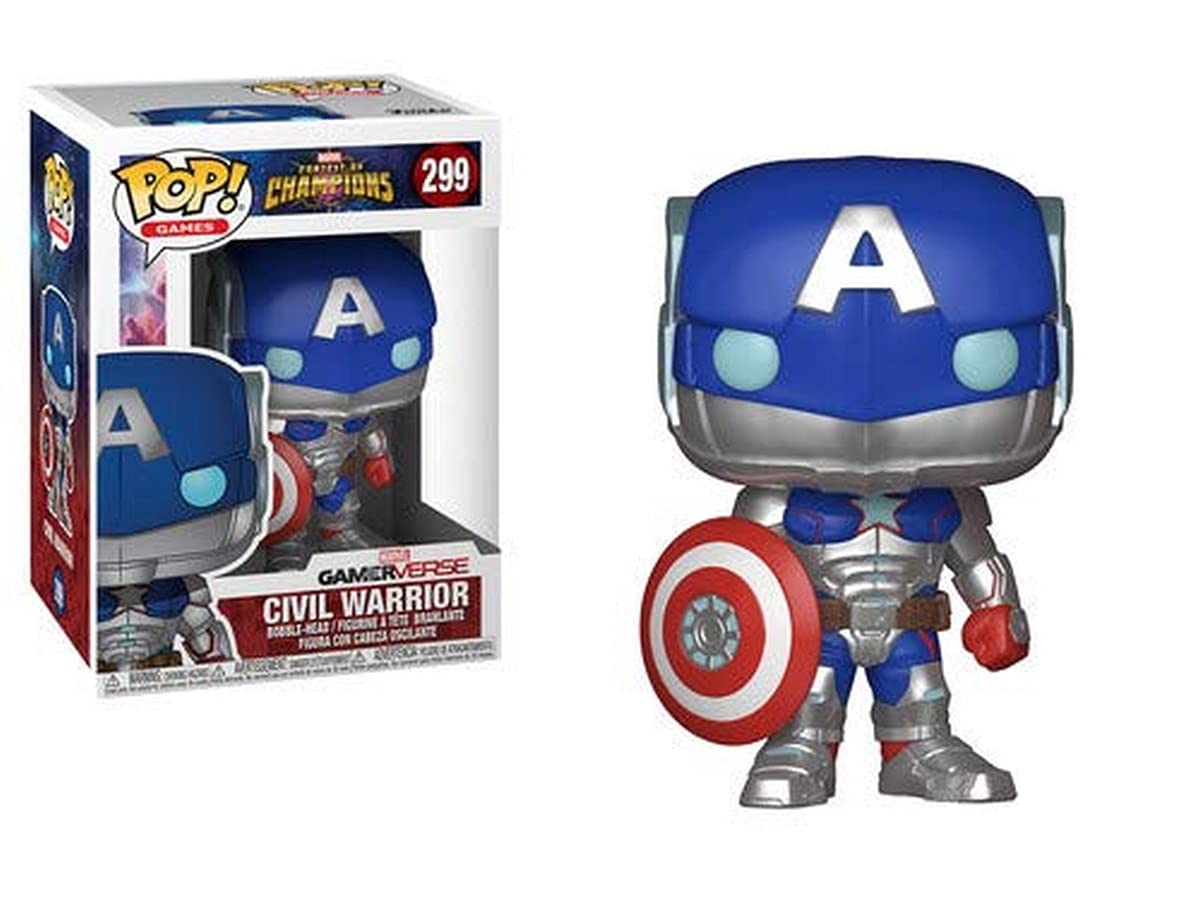Funko Pop! Marvel Civil Warrior Collectible Figure - Contest of Champions Edition for Display & Gaming Enthusiasts