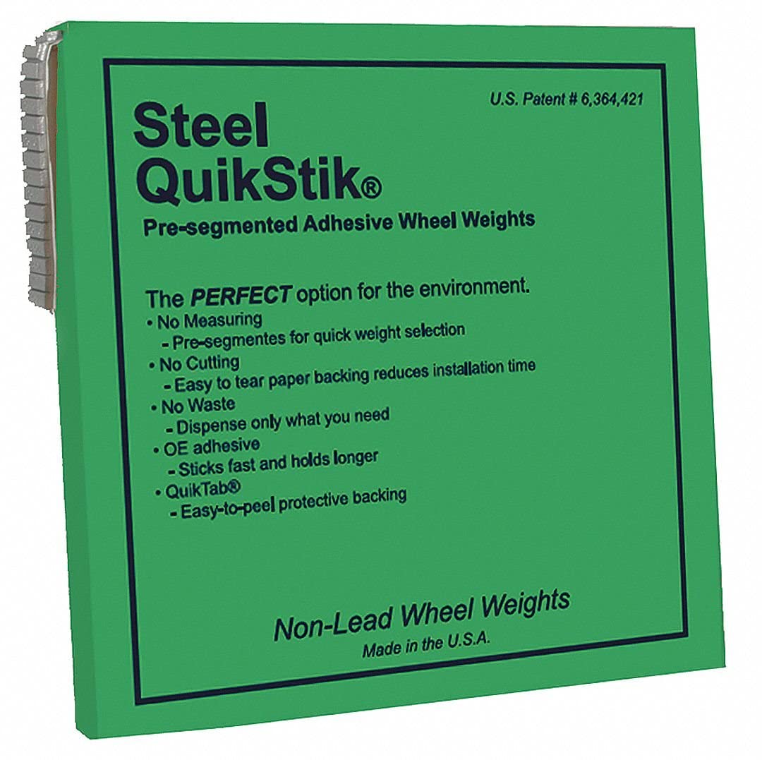 Perfect Equipment 200624STR - 1280-Piece 0.25 Oz Adhesive Wheel Weights for Tire Balancing | Automotive & Truck Wheel Balancing Kit | Perfect for DIY, Mechanics & Tire Shops