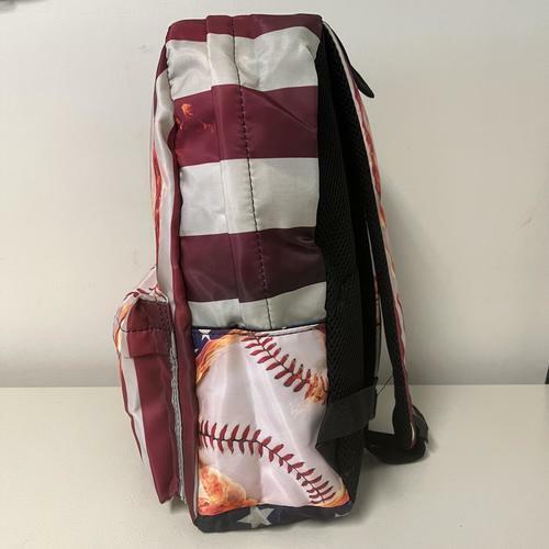 American Flag Baseball Backpack for Boys & Girls - Durable School Book Bag for Kids - Perfect for Sports, School & Travel