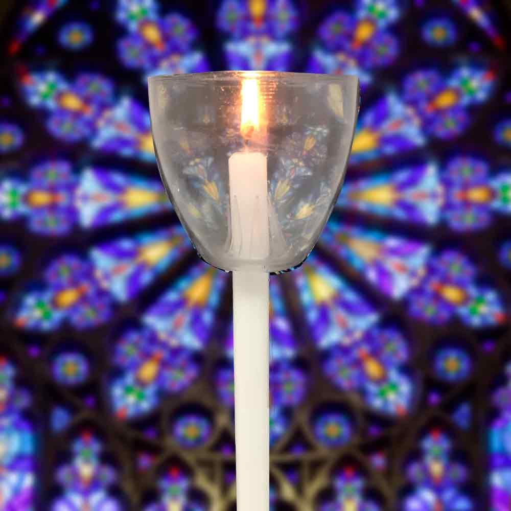 Clear Plastic Candle Drip Protectors & Wind Shields - Pack of 100 for Wedding, Party, and Home Decor (Bulk Set)