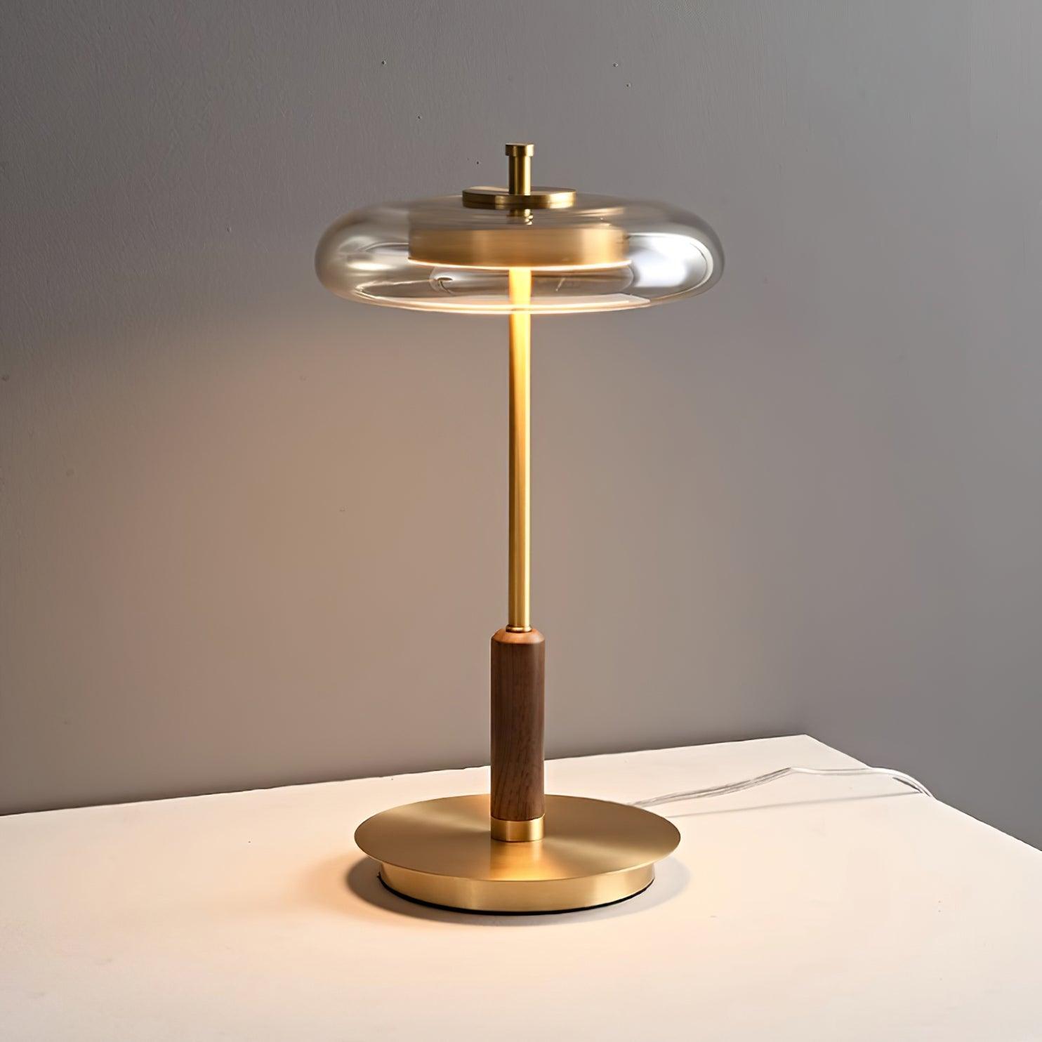 Modern Redondo Table Lamp - Stylish LED Bedside Lamp for Bedroom, Living Room & Office - Adjustable Brightness & Warm White Light - Perfect for Reading, Working & Relaxing