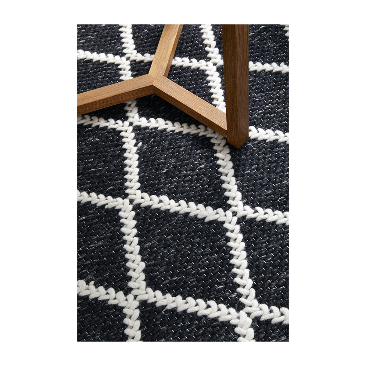 Premium Huxley Black Area Rug - Soft & Durable for Living Room, Bedroom, or Office Decor - Easy to Clean & Stain Resistant
