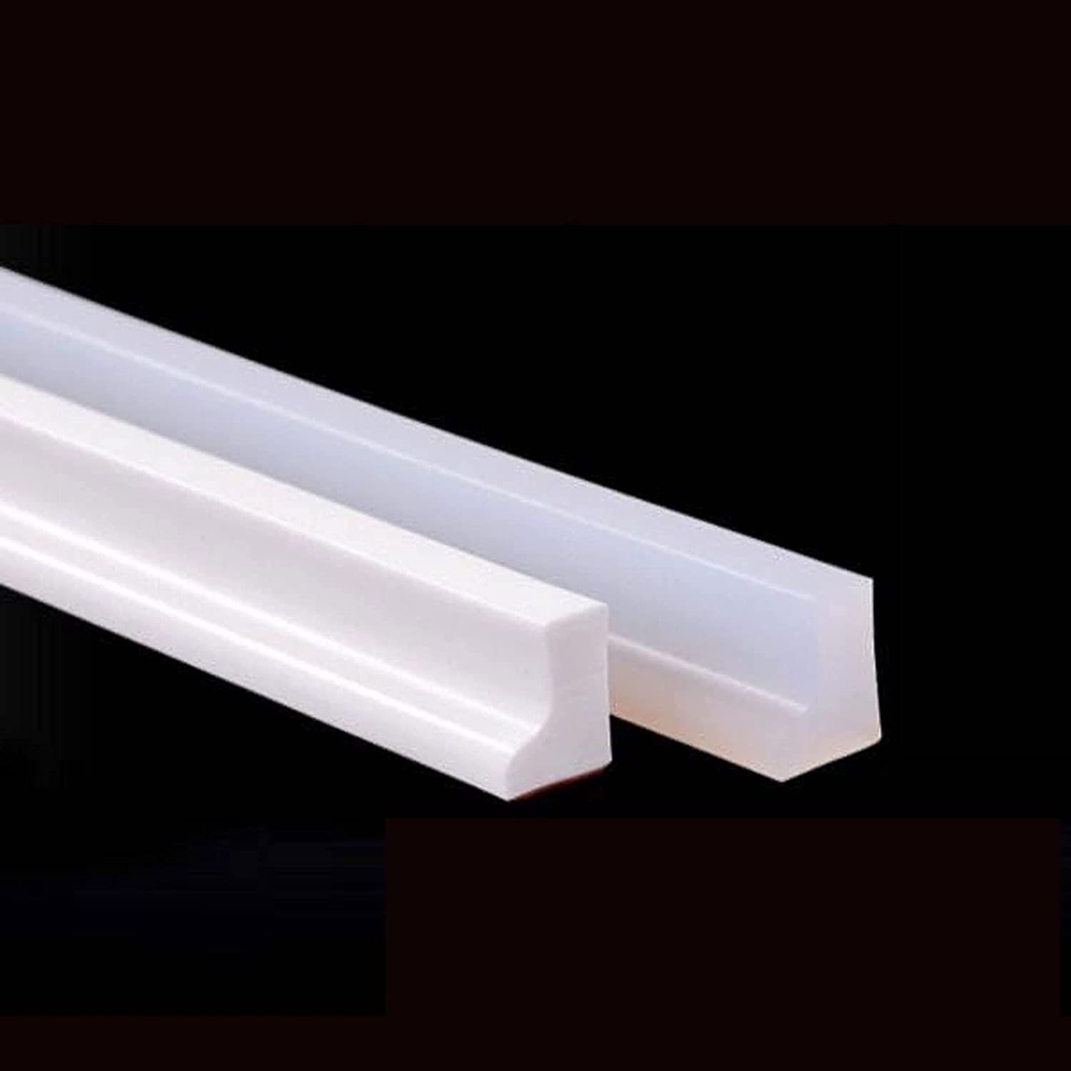 Waterproof Silicone Shower Strip - 300CM Clear Shower Screen Seal for Wet and Dry Separation | Foldable Shower Threshold Dam Barrier | Bathroom Water Leak Prevention for Sliding Glass Doors, Bathtubs & Tile Floors