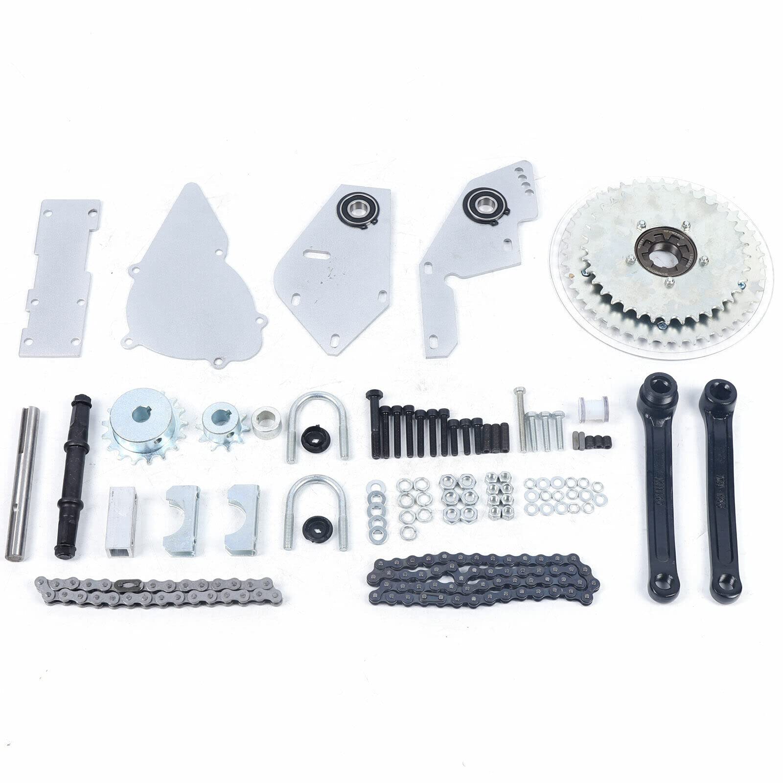 **80cc 100cc Bike Jackshaft Kit - 2-Stroke Bicycle Engine Conversion Kit with 415 Chain for Gas Motorized Bikes - Perfect for DIY Bike Motorization & Off-Road Riding**