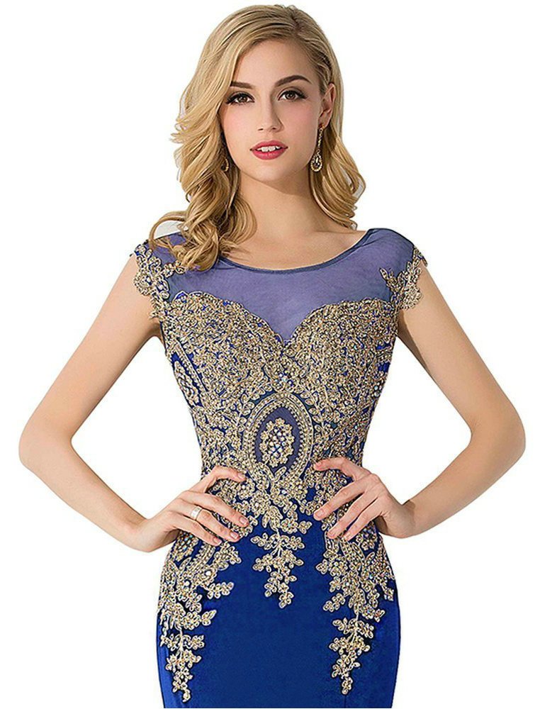 Elegant MisShow Women's Mermaid Prom Dresses 2023 - Applique Evening Gowns for Formal Occasions | Perfect for Homecoming, Wedding, and Special Events