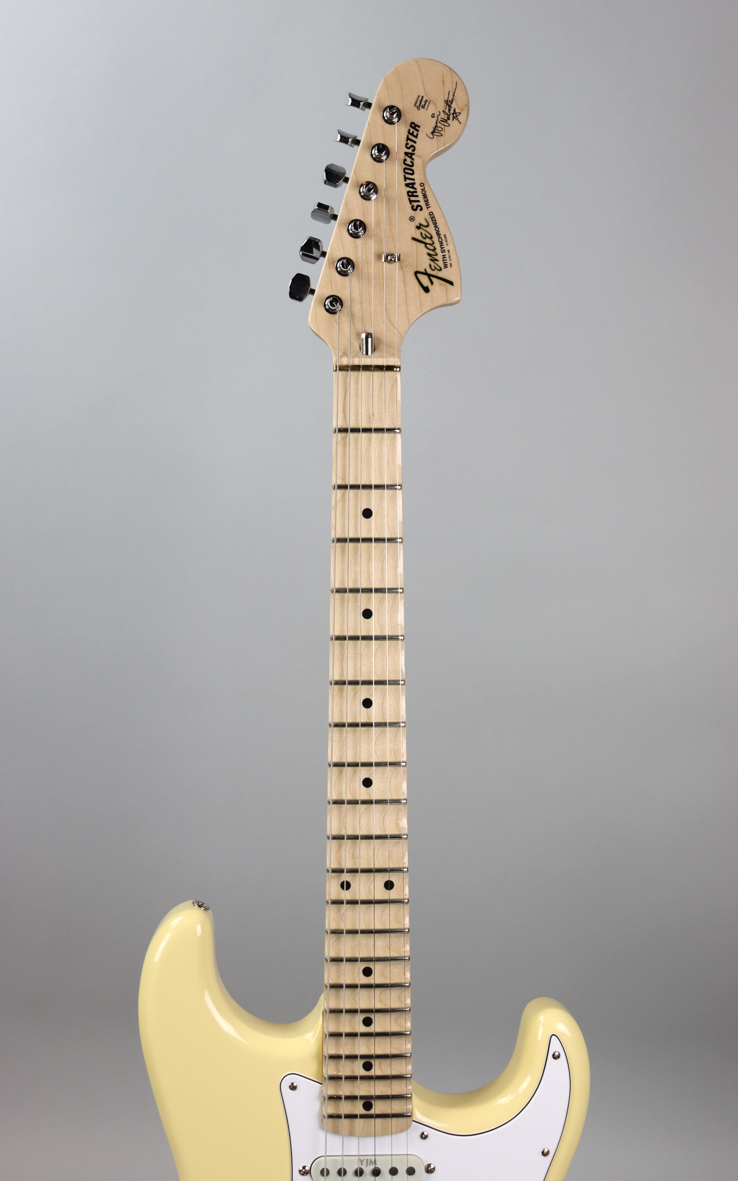 Fender Yngwie Malmsteen Stratocaster Electric Guitar with Scalloped Maple Fingerboard - Vintage White Finish | Perfect for Rock, Metal & Shredding Performances