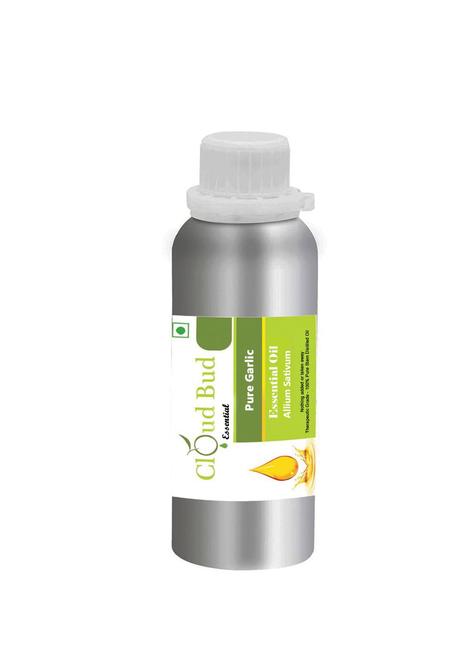Pure Garlic Essential Oil 1250ml (42oz) - 100% Natural Steam Distilled Allium Sativum Oil for Aromatherapy, Cooking & Immune Support - USDA Organic Cold & Flu Relief, Skin Care & Home Remedies