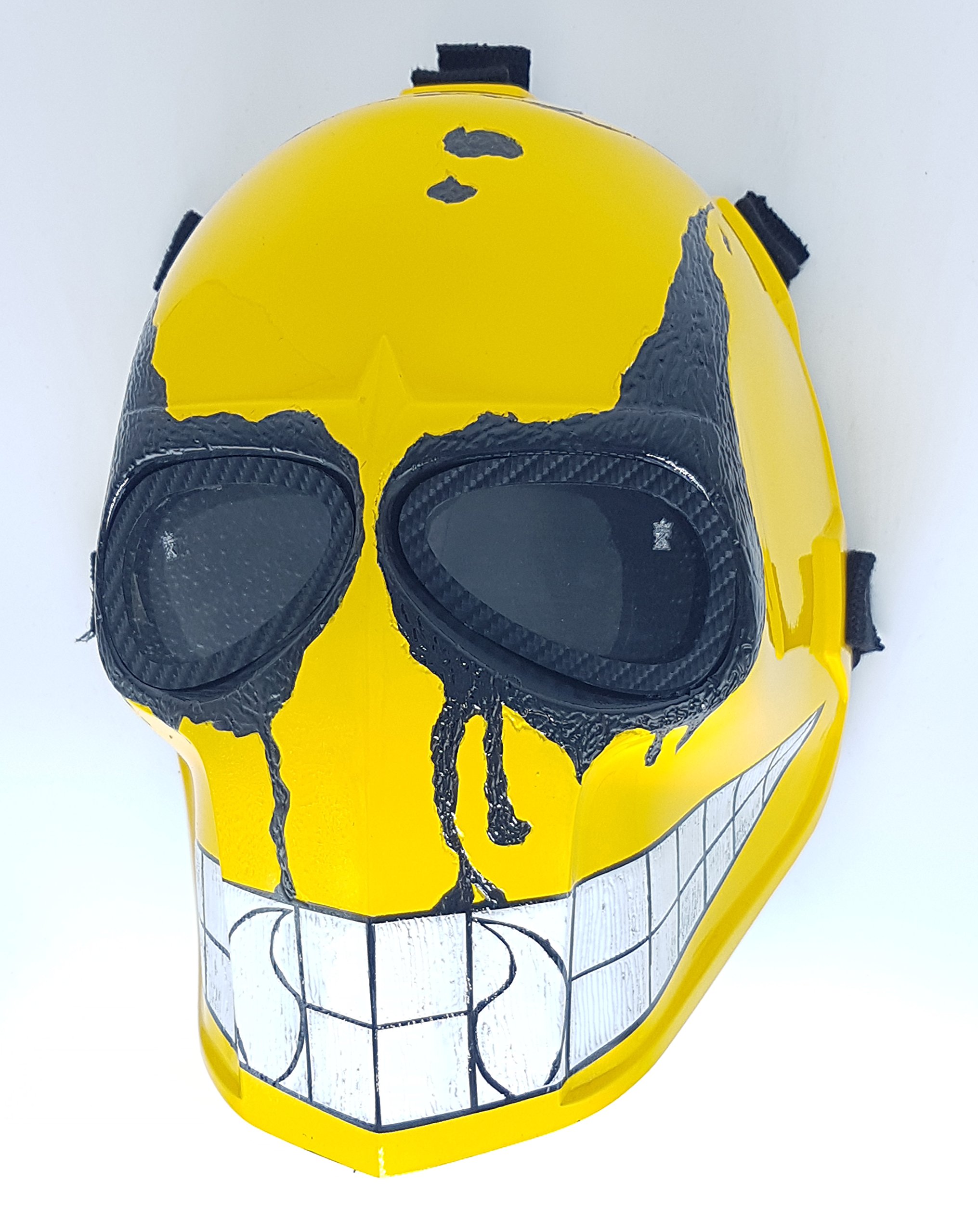 Smiley Army of Two Airsoft Mask - Protective Gear for Outdoor Sports, BB Gun Games & Costume Parties | Tactical Face Protection for Airsoft, Paintball & Halloween